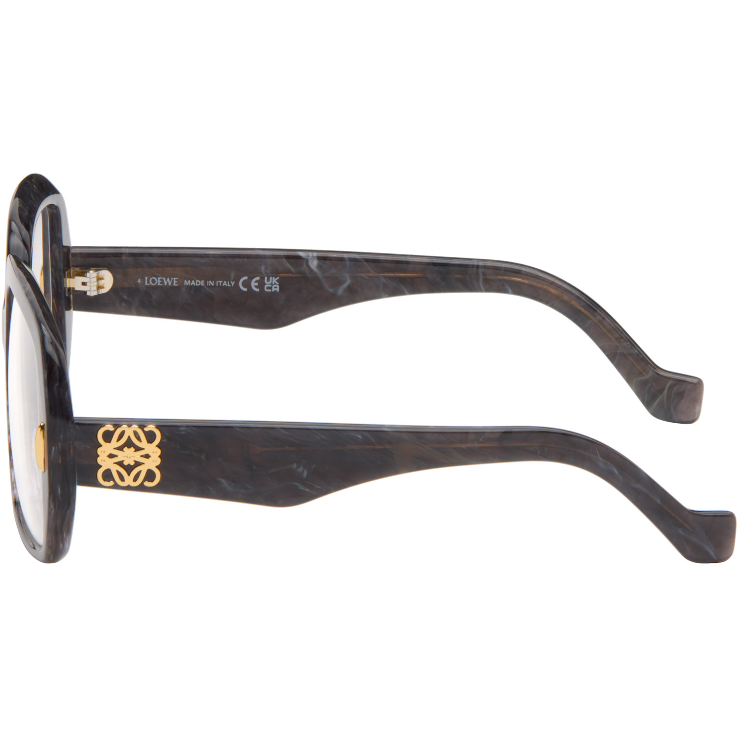  Loewe Black & Gray Anagram Glasses 