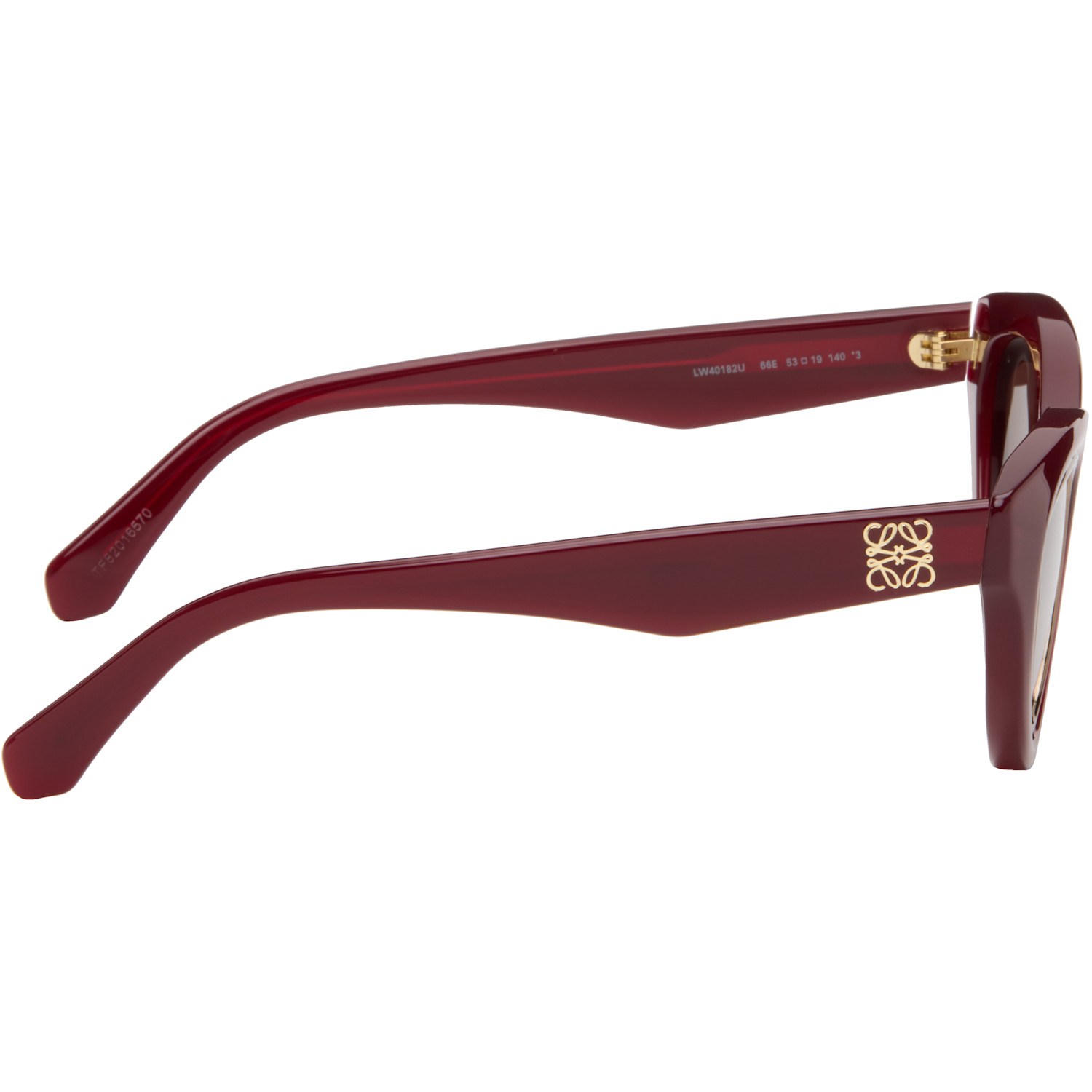  Loewe Red Mini Anagram Cateye Sunglasses 
