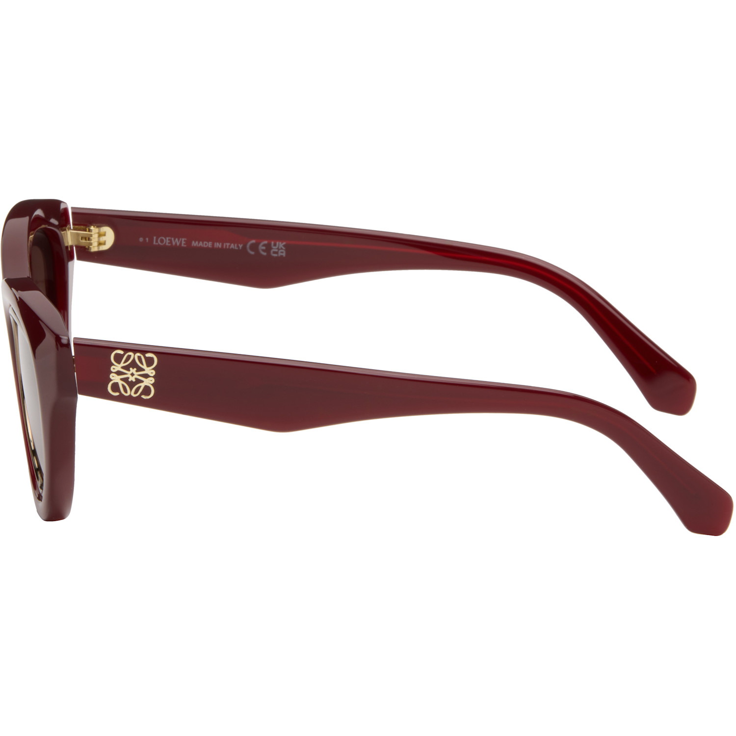  Loewe Red Mini Anagram Cateye Sunglasses 