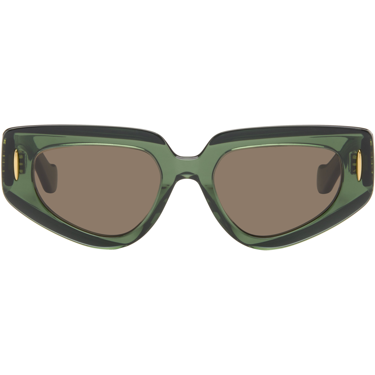 LOEWE Green Anagram Sunglasses