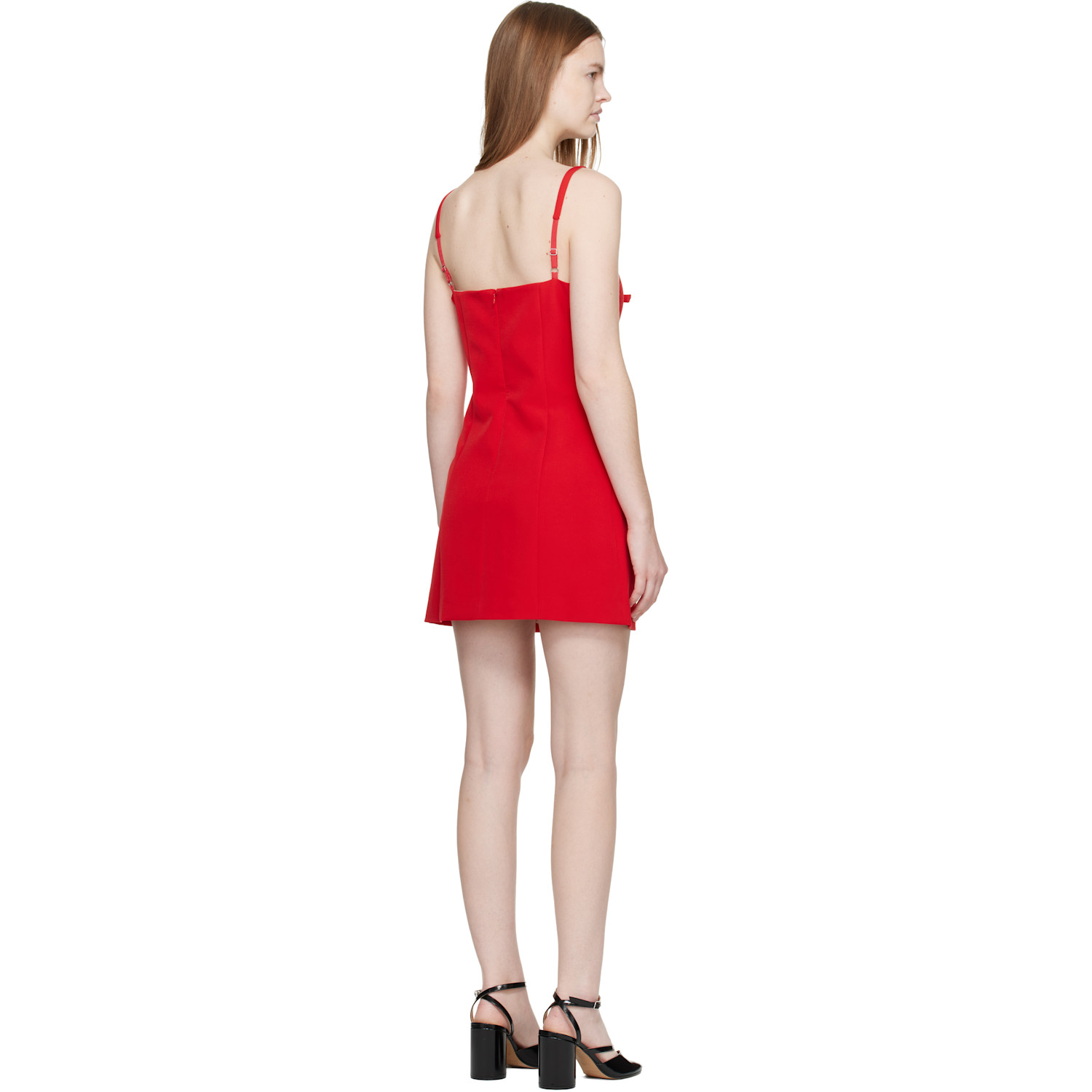  Sandy Liang Red Naomi Minidress 