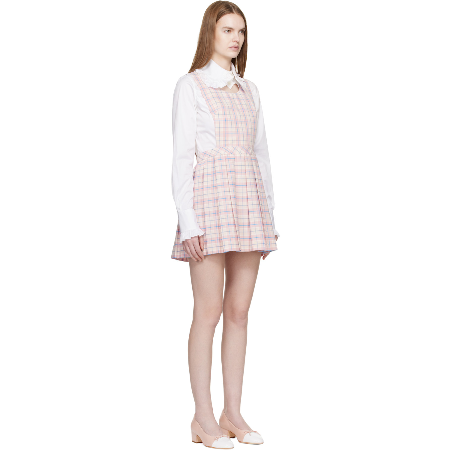  Sandy Liang Pink Pilot Pinafore Minidress 