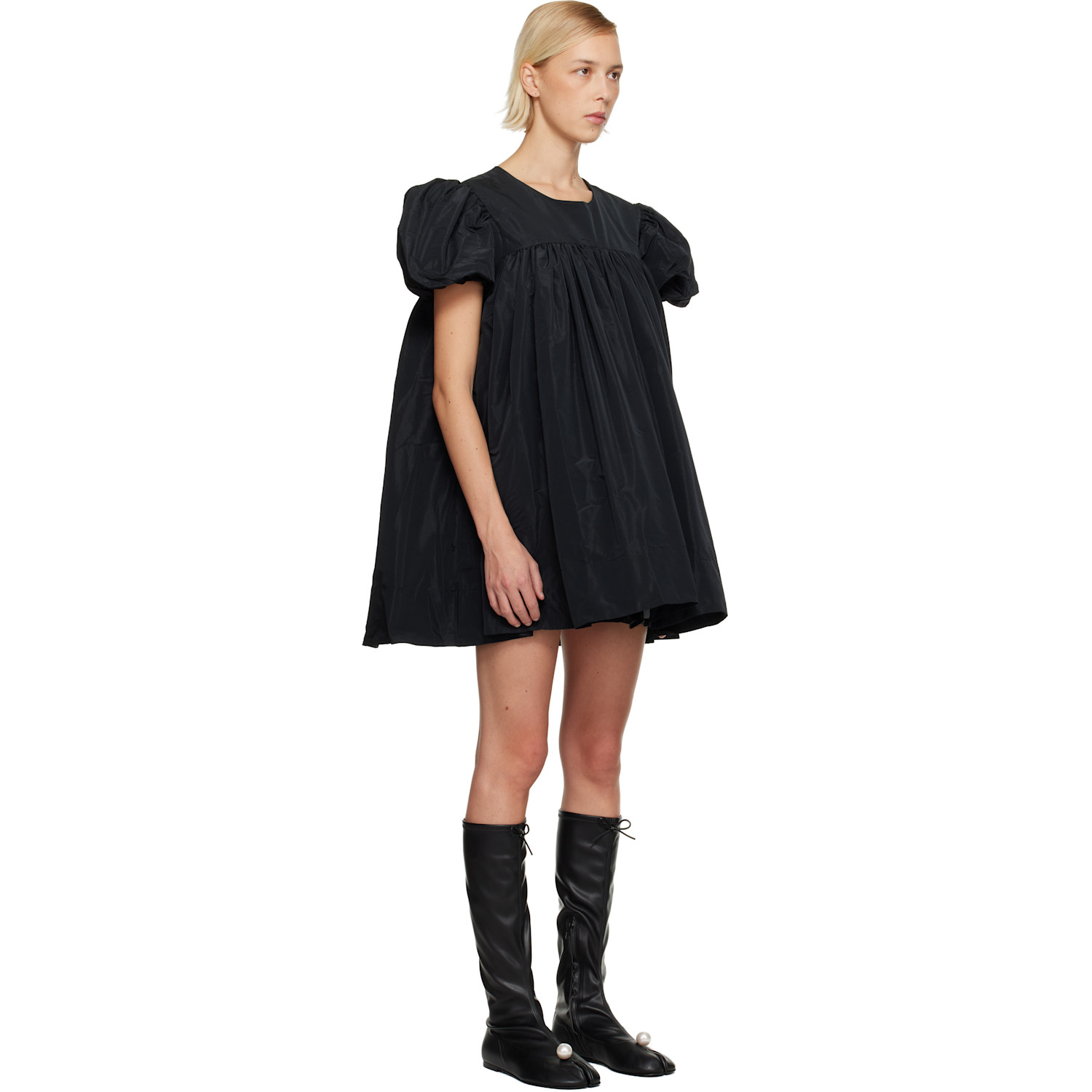  Sandy Liang Black Miyo Minidress 