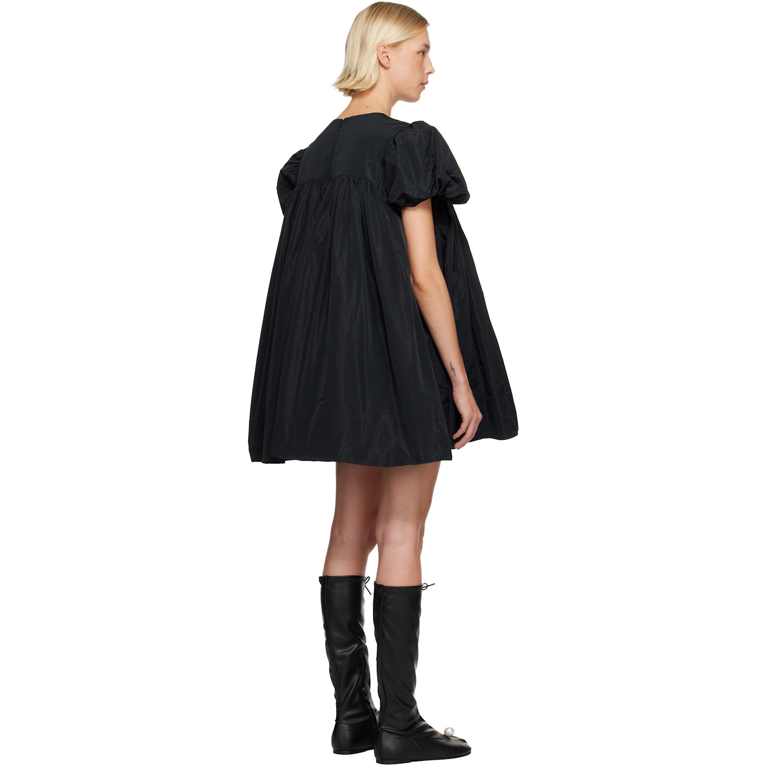  Sandy Liang Black Miyo Minidress 