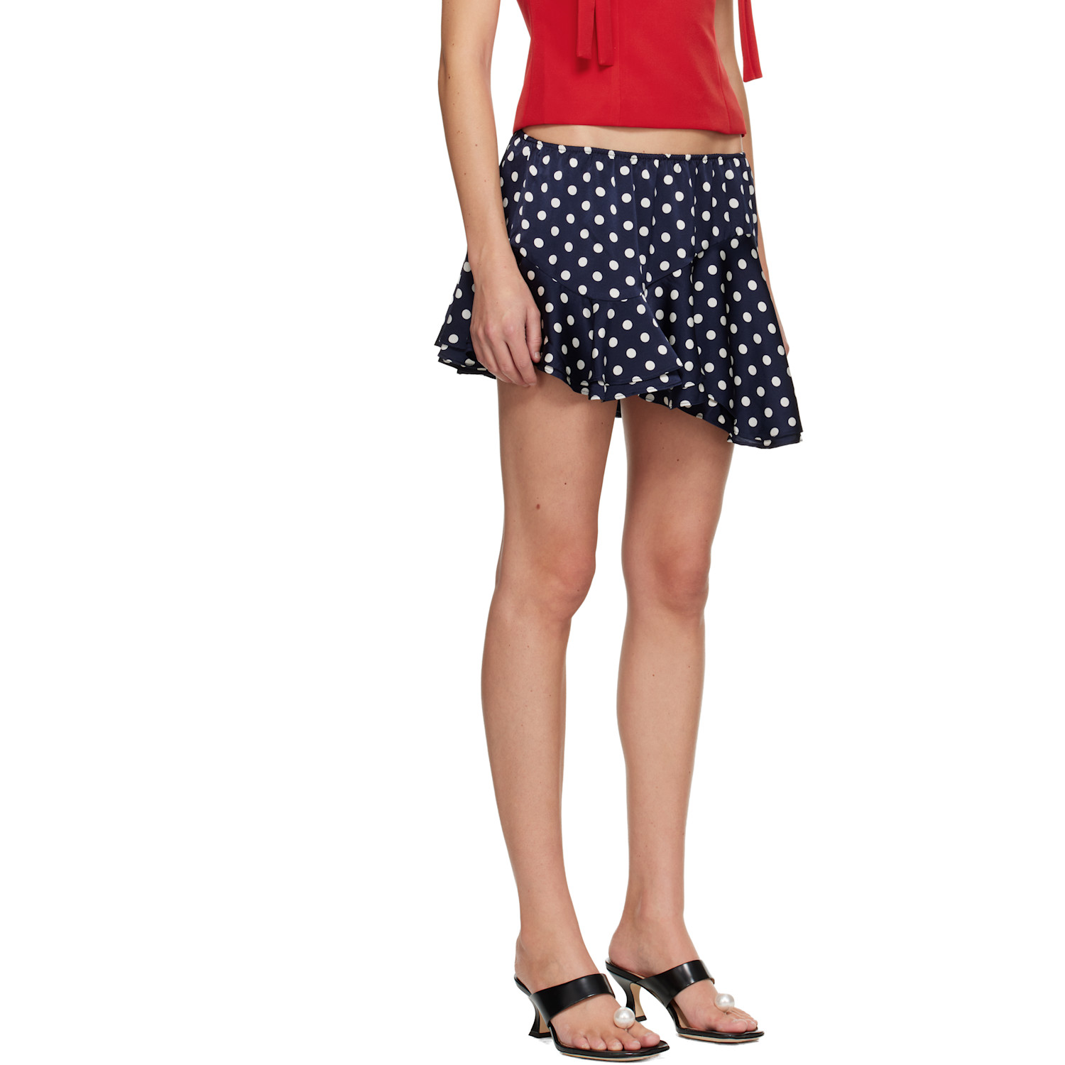  Sandy Liang Navy Zeno Miniskirt 