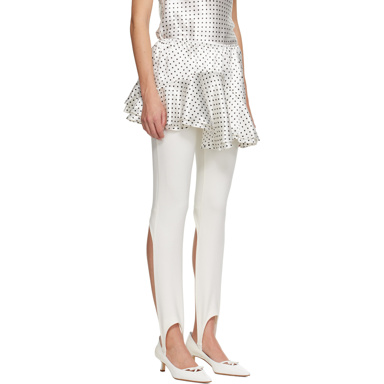  Sandy Liang White Zeno Miniskirt 