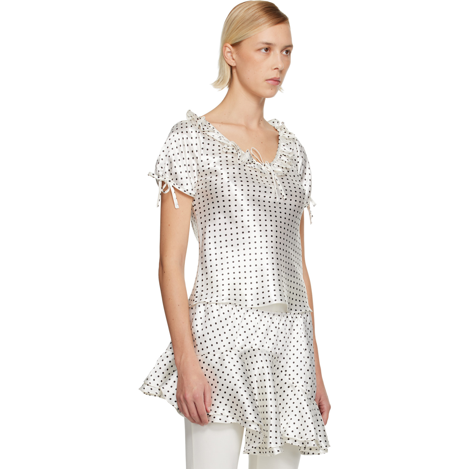  Sandy Liang White Nickie Blouse 