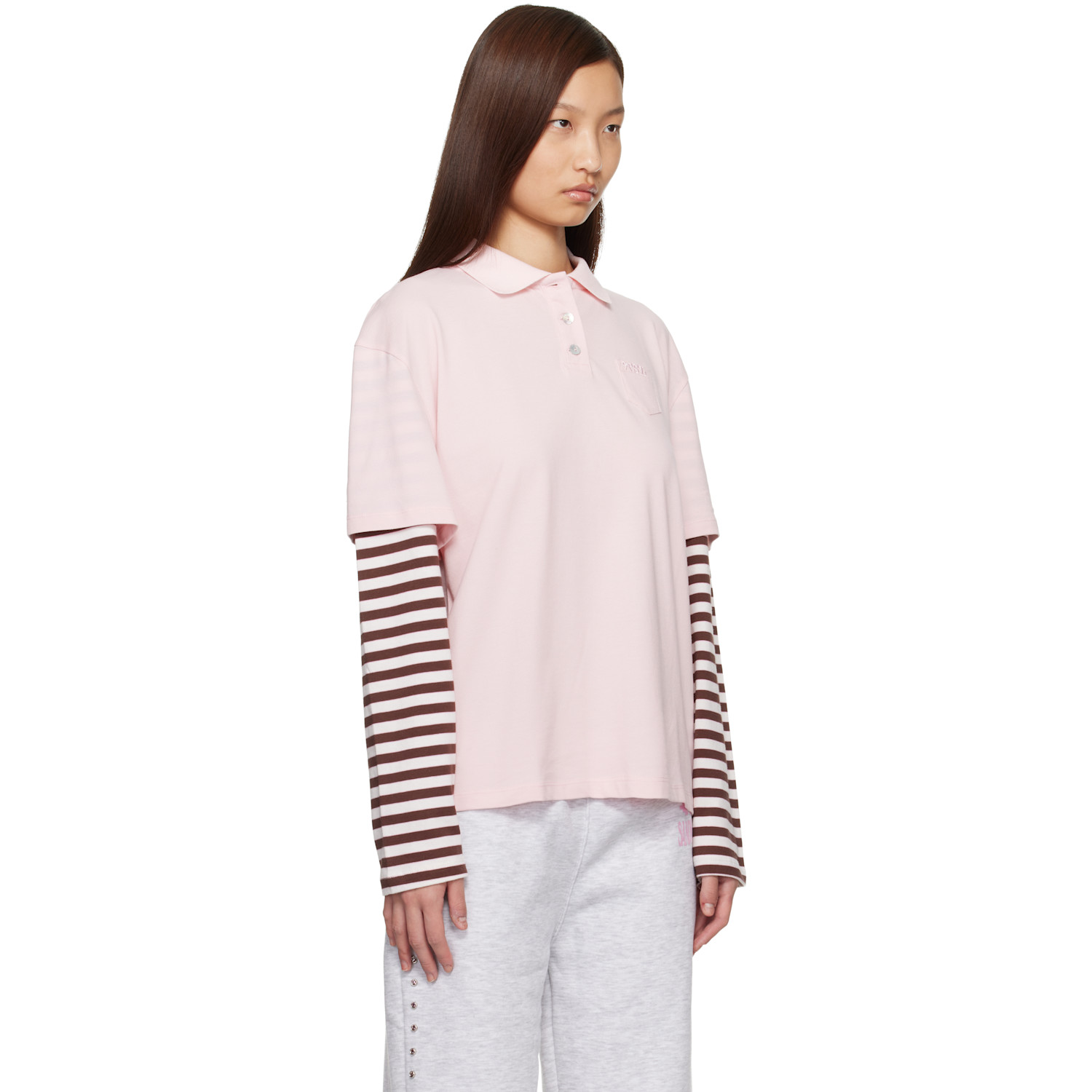  Sandy Liang Pink Dew Polo 