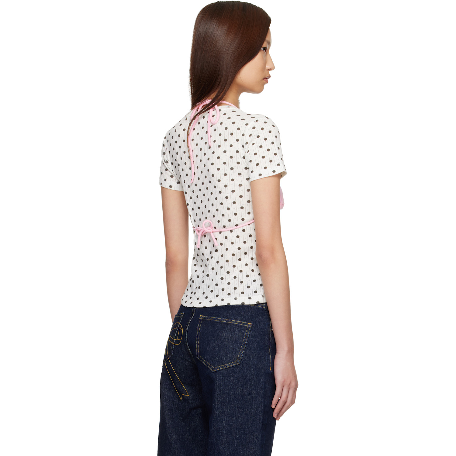  Sandy Liang Off-white Effie T-shirt 