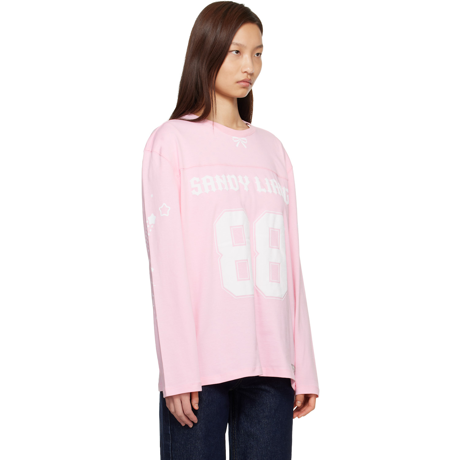  Sandy Liang Pink Princeton Long Sleeve T-shirt 