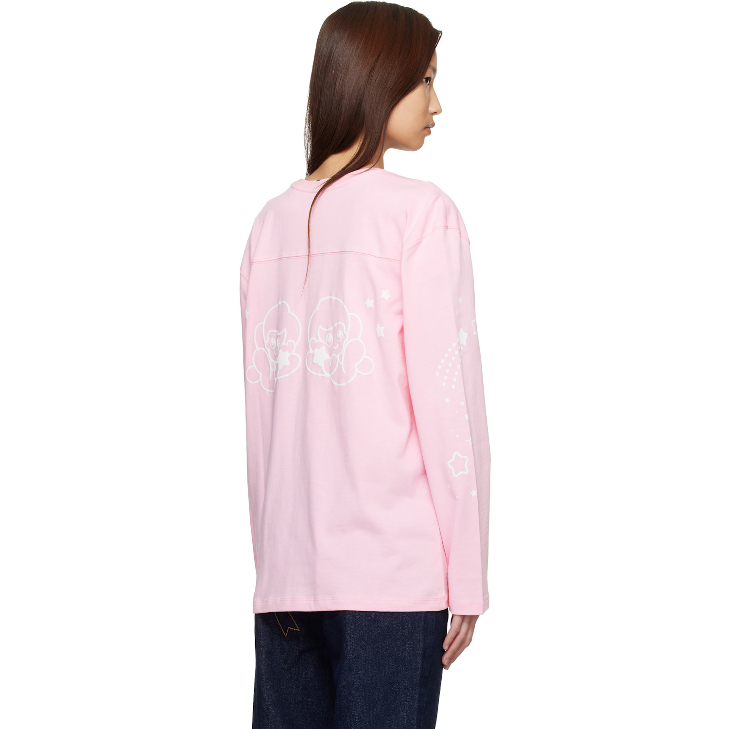  Sandy Liang Pink Princeton Long Sleeve T-shirt 