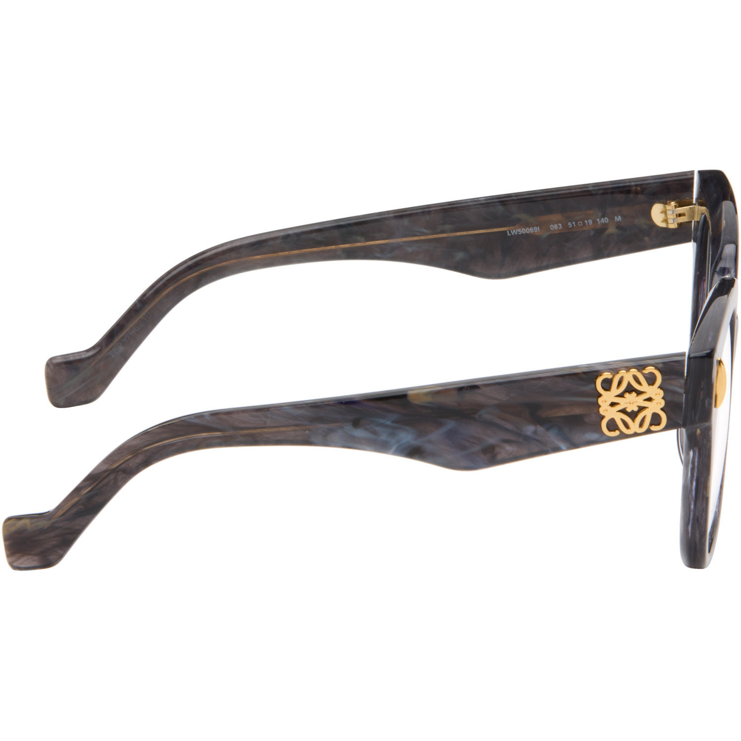  Loewe Black & Gray Anagram Glasses 