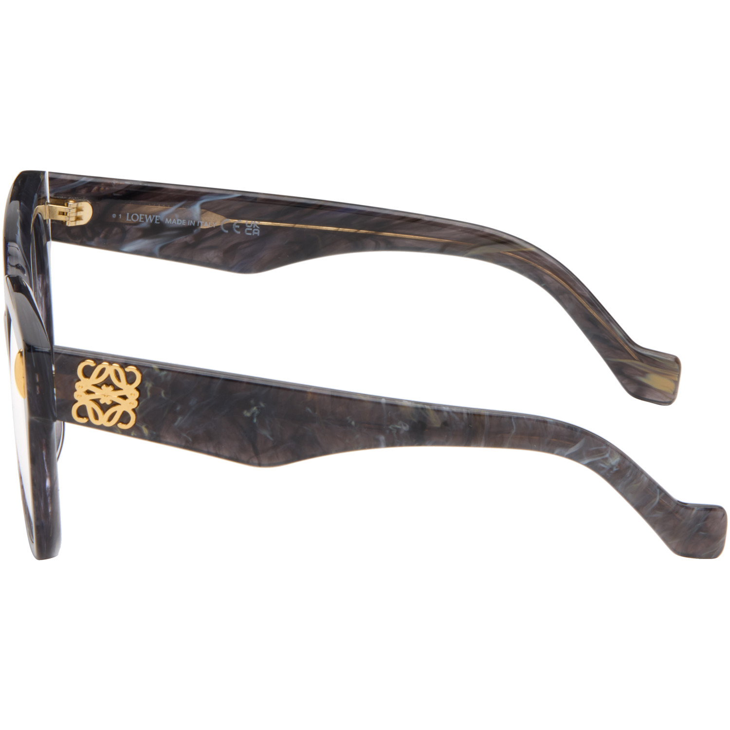  Loewe Black & Gray Anagram Glasses 