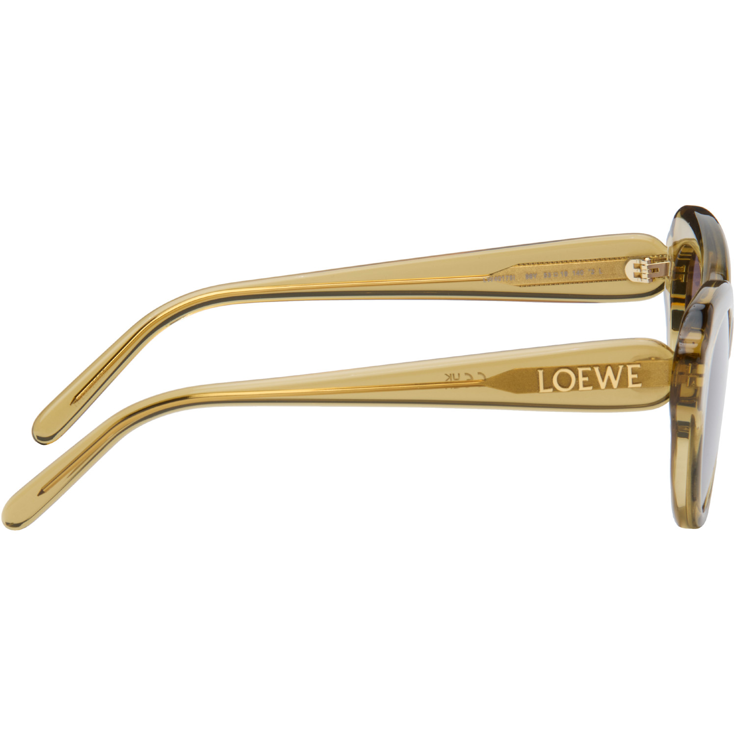  Loewe Green Swan Slim Sunglasses 