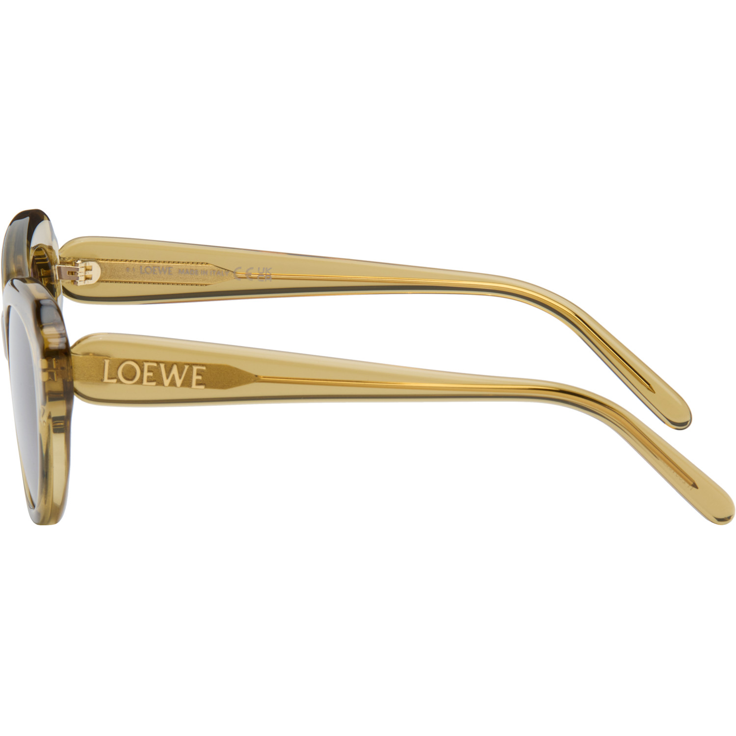  Loewe Green Swan Slim Sunglasses 