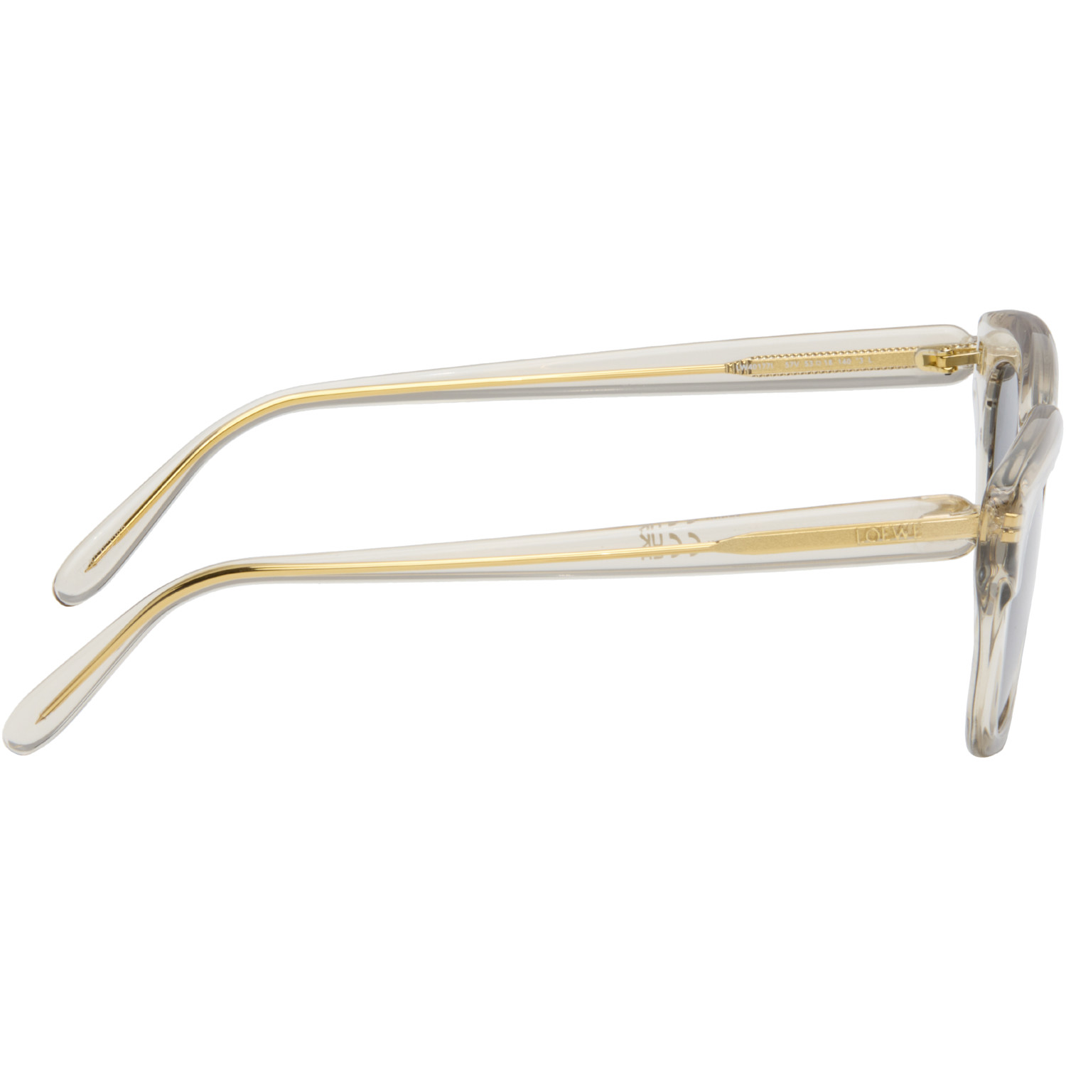  Loewe Beige Sigma Slim Sunglasses 