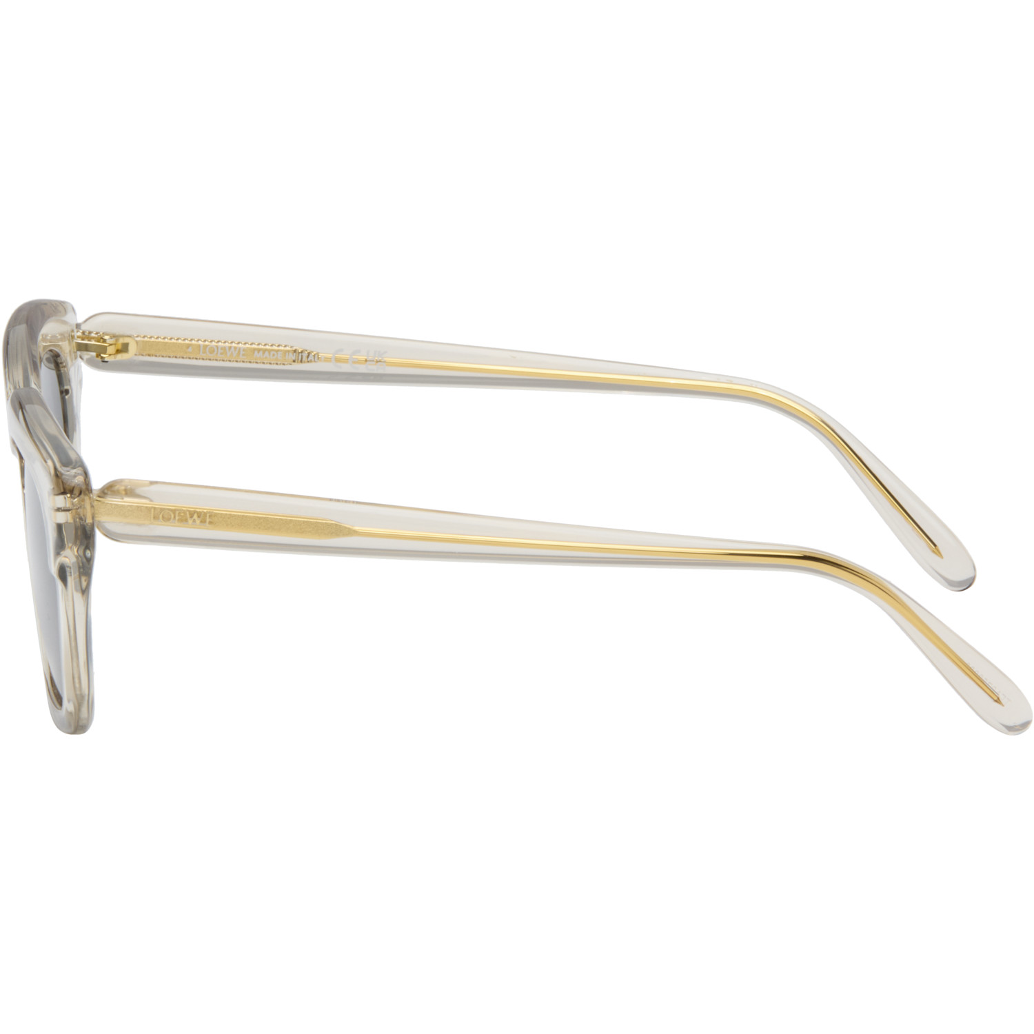  Loewe Beige Sigma Slim Sunglasses 