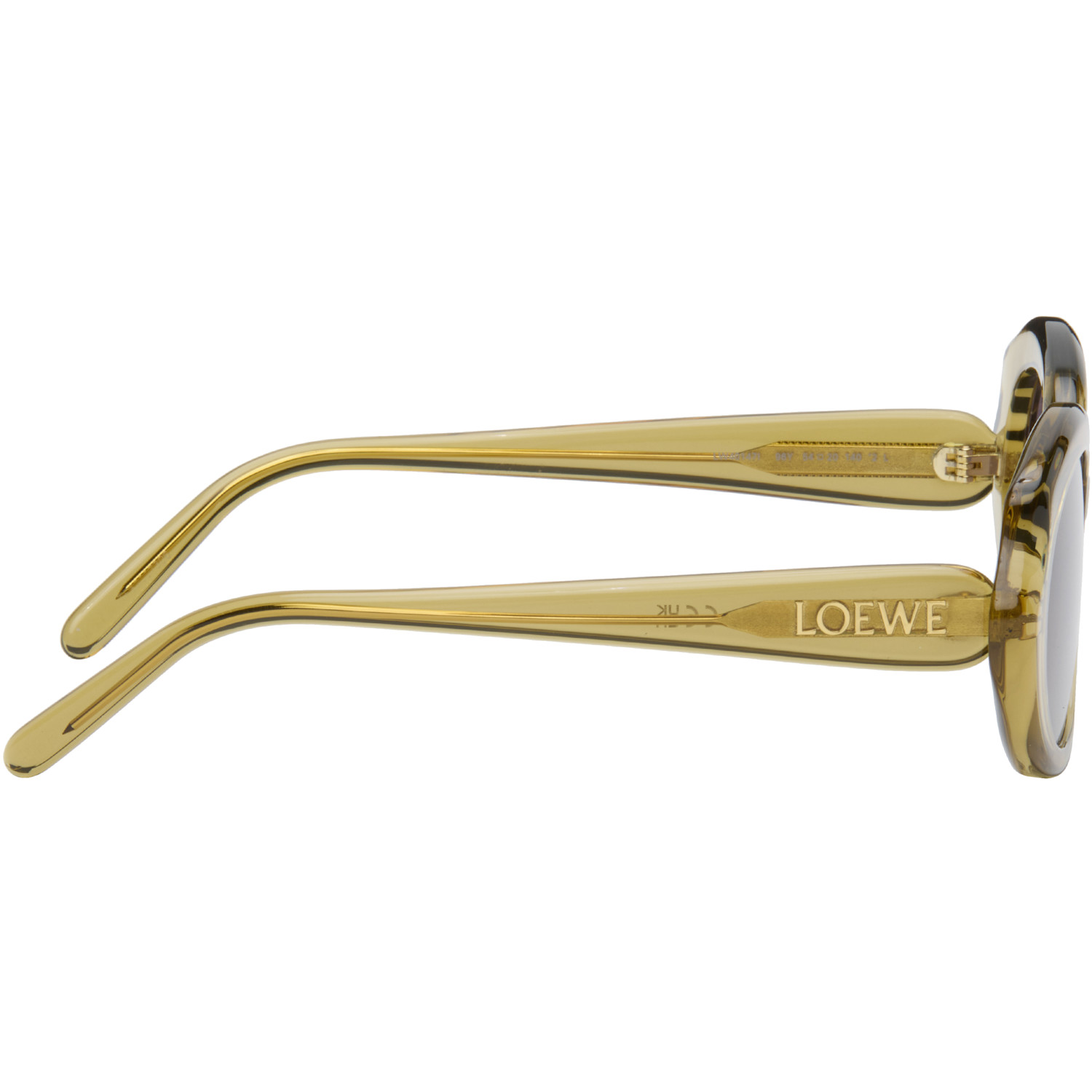  Loewe Green Swan Slim Sunglasses 