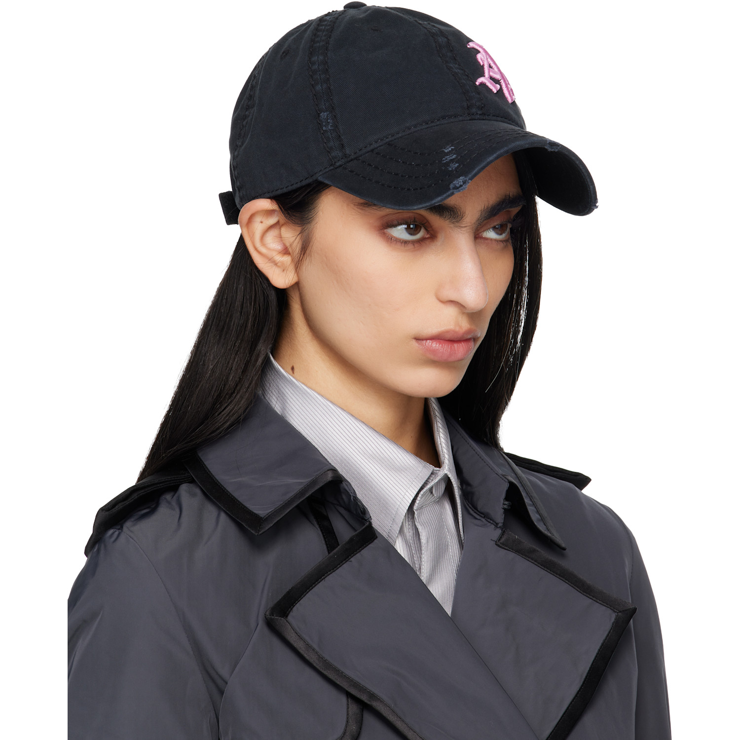  Aaron Esh Black 'ae' Cap 