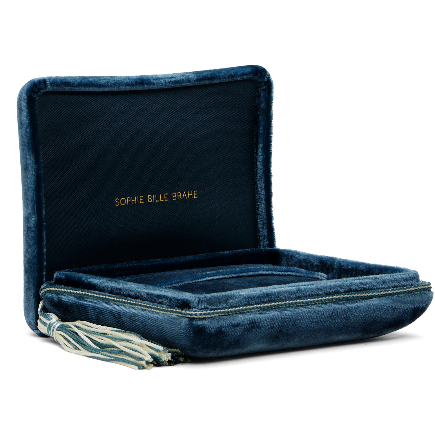  Sophie Bille Brahe Blue Velvet Lily Bleu Jewlery Box 