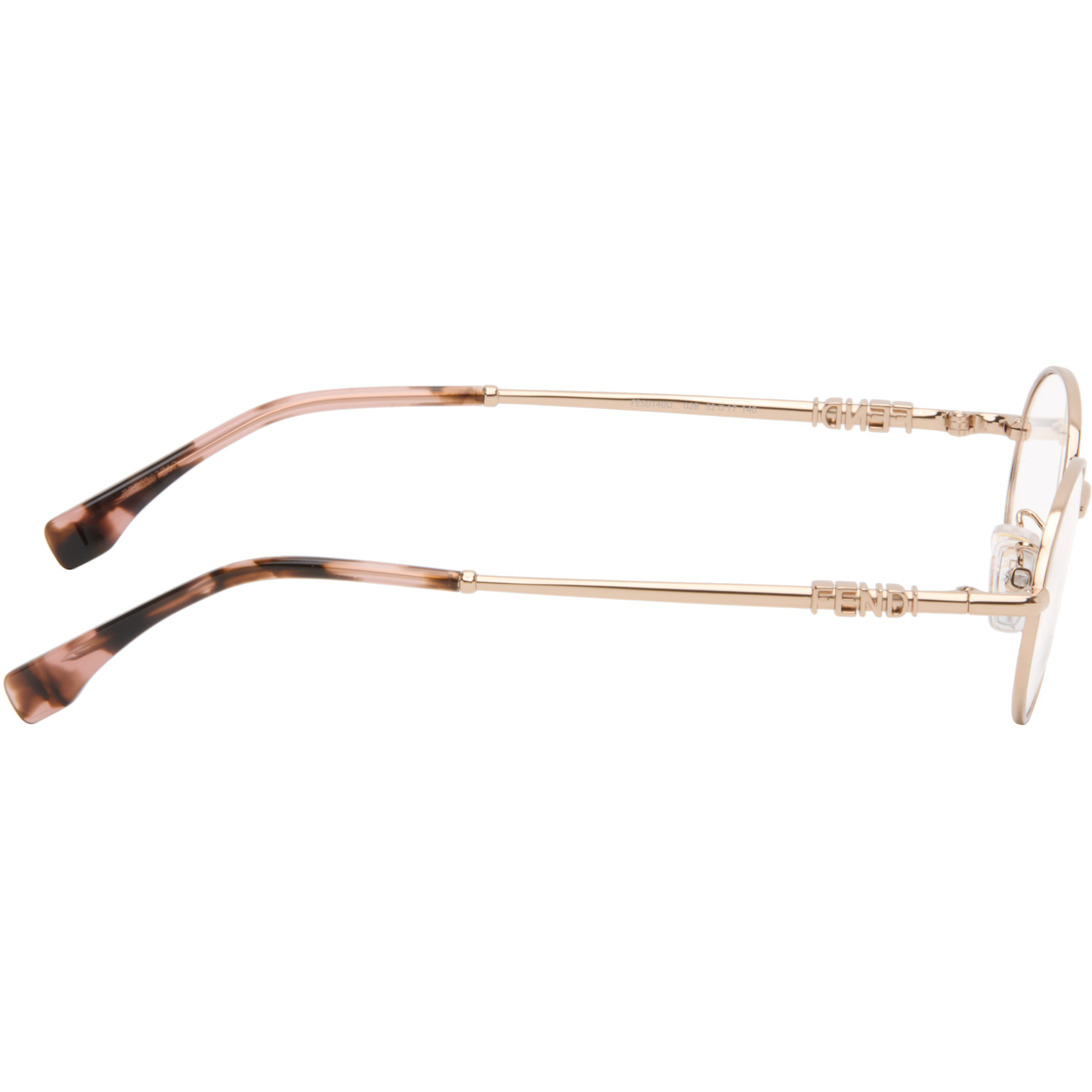  Fendi Gold Fendigraphy Glasses 