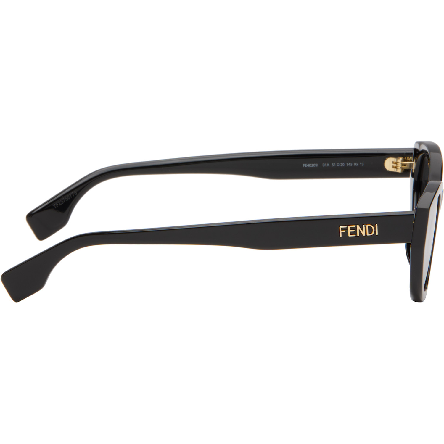  Fendi Black Lettering Sunglasses 