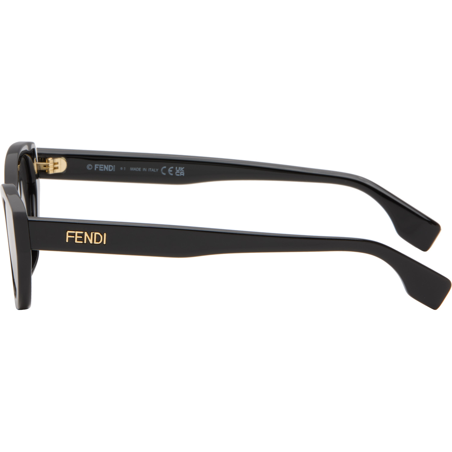  Fendi Black Lettering Sunglasses 