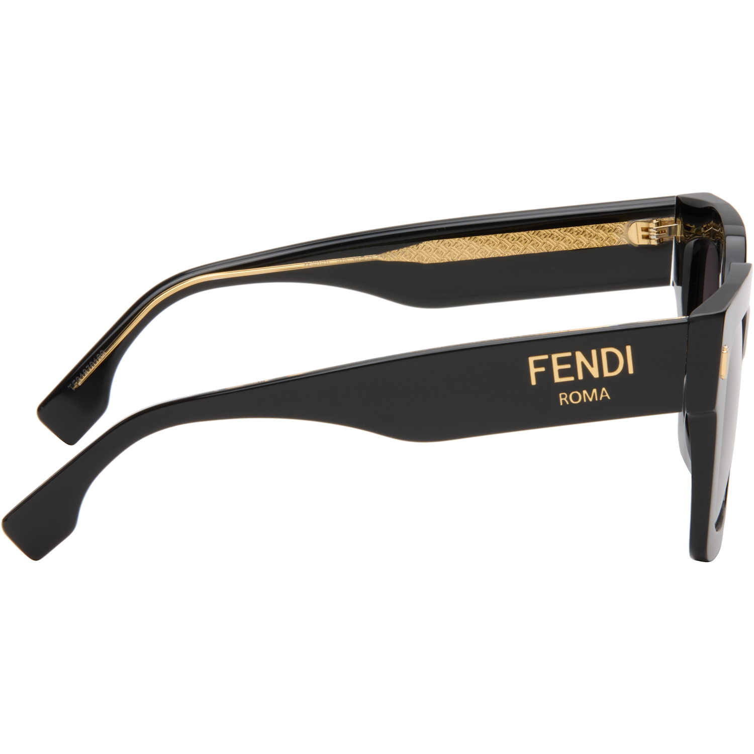  Fendi Black 'fendi Square' Sunglasses 