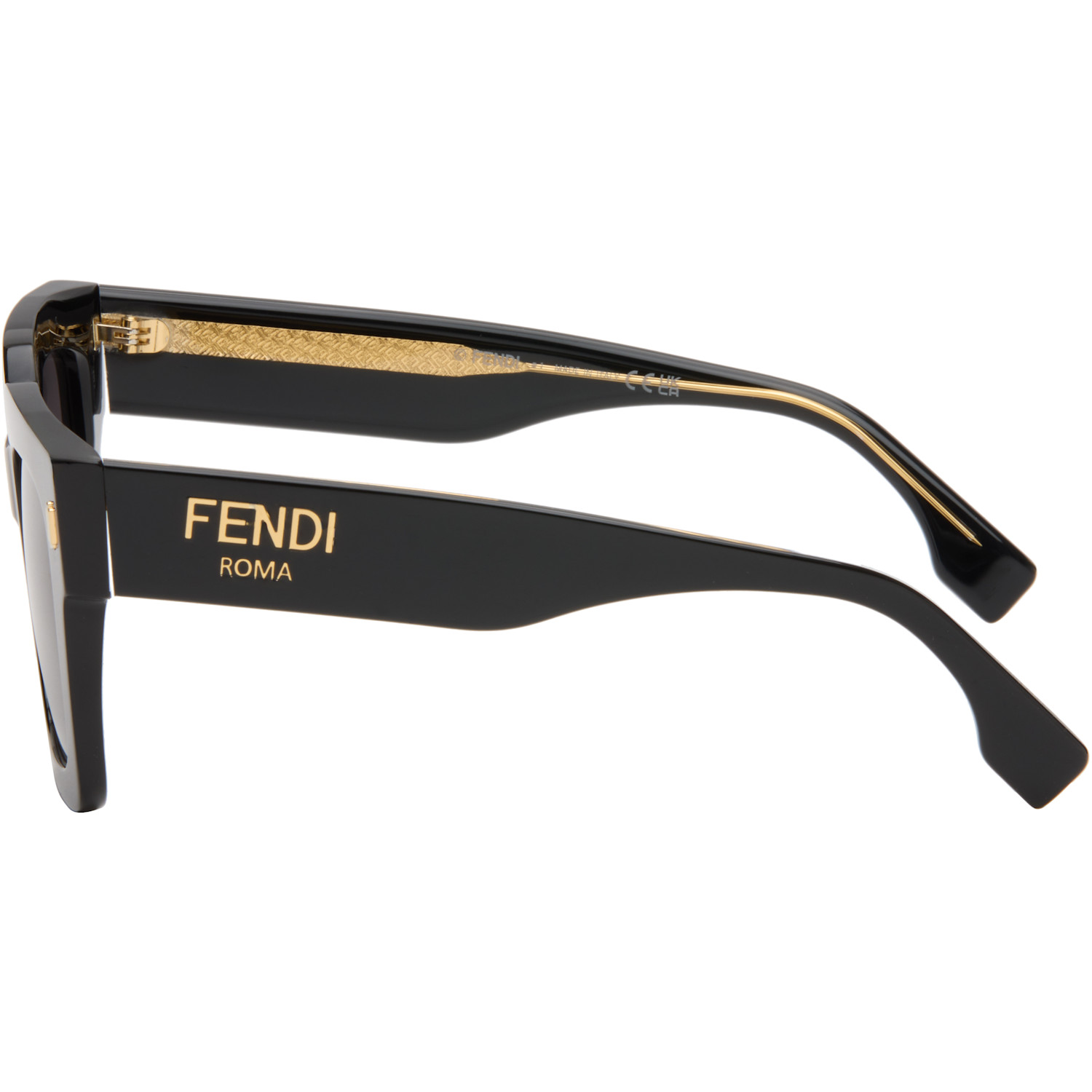  Fendi Black 'fendi Square' Sunglasses 