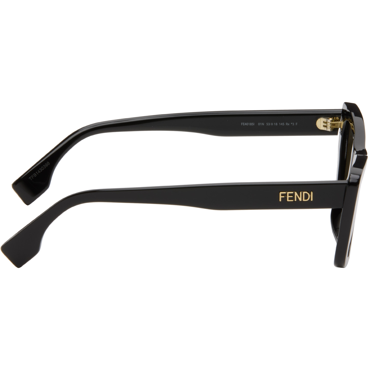  Fendi Black Lettering Sunglasses 