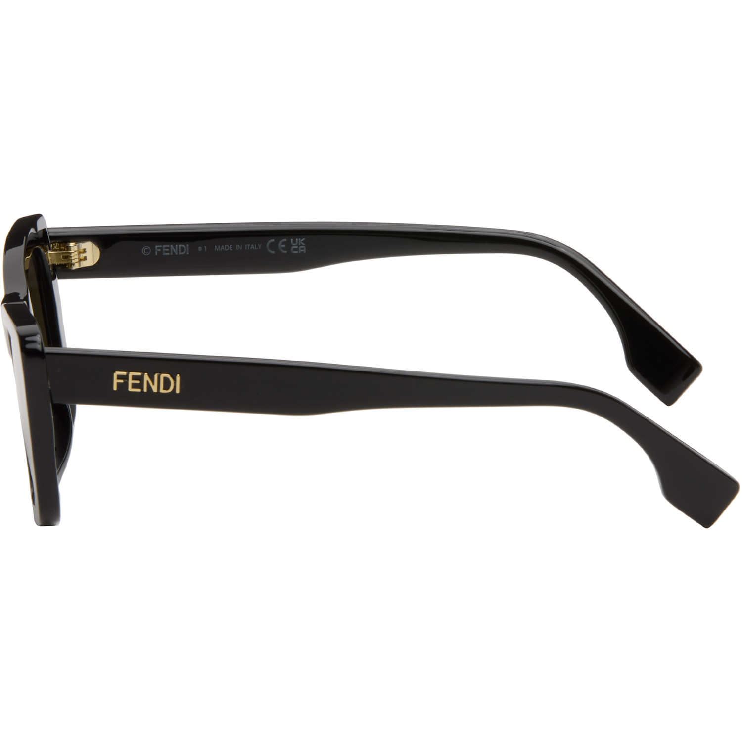 Fendi Black Lettering Sunglasses 