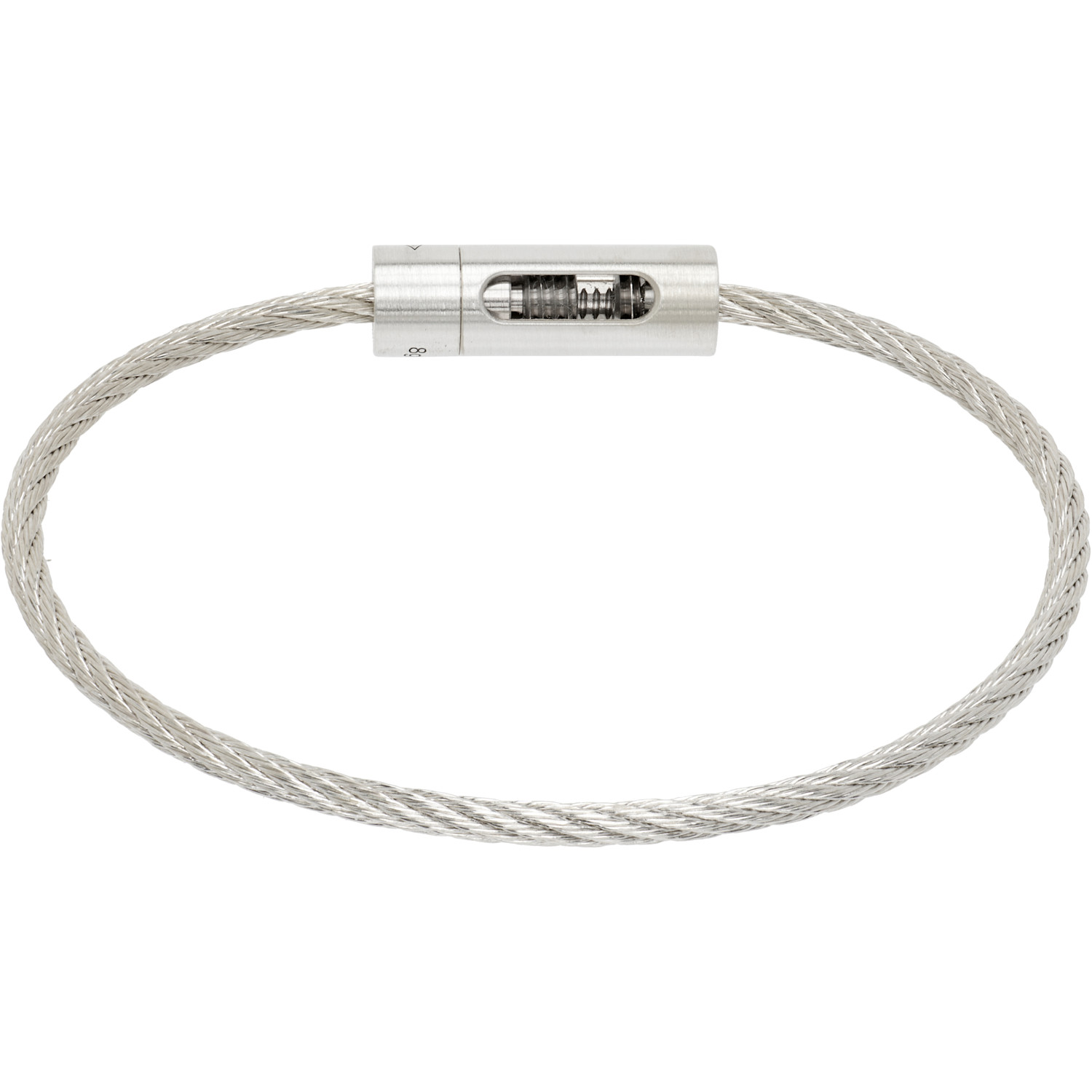  Le Gramme Perforated Cable 'le 8g' Bracelet 