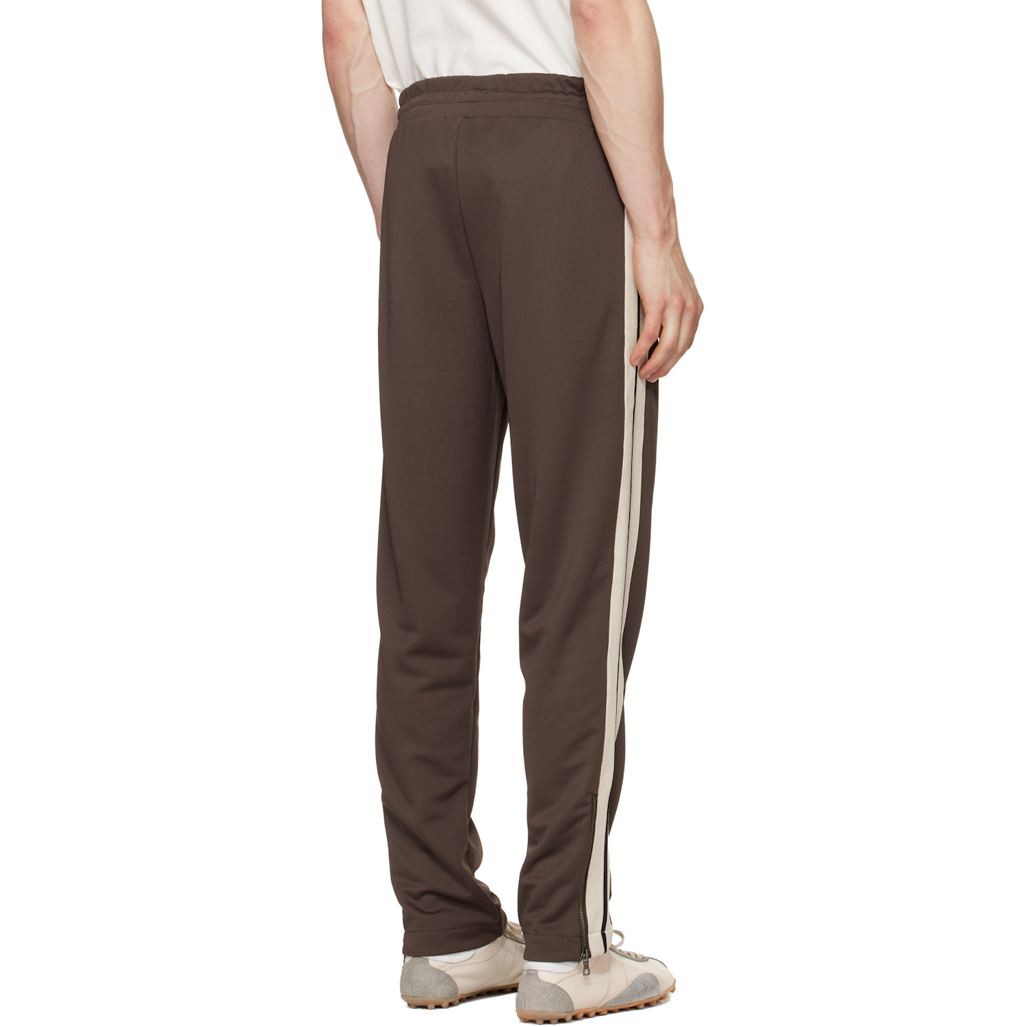  Palm Angels Brown Classic Logo Track Pants 