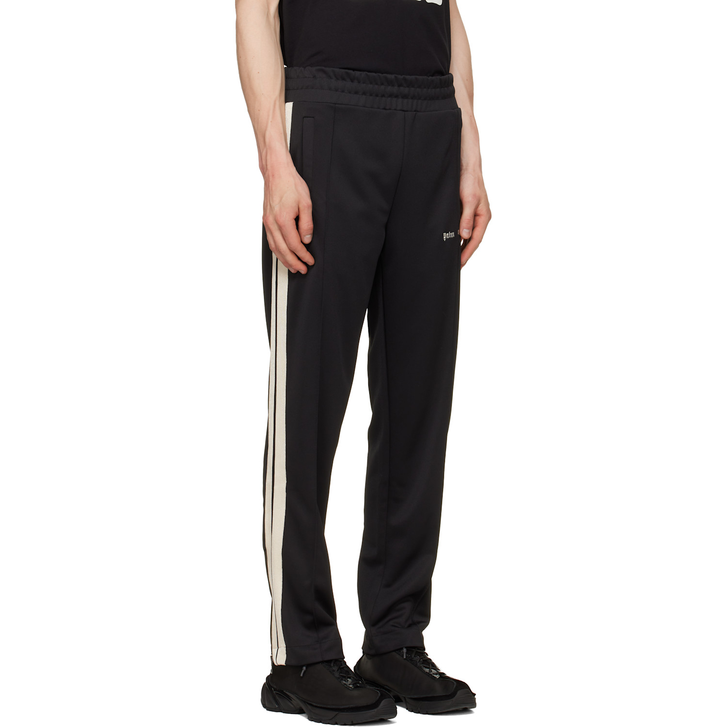  Palm Angels Black Classic Logo Track Pants 