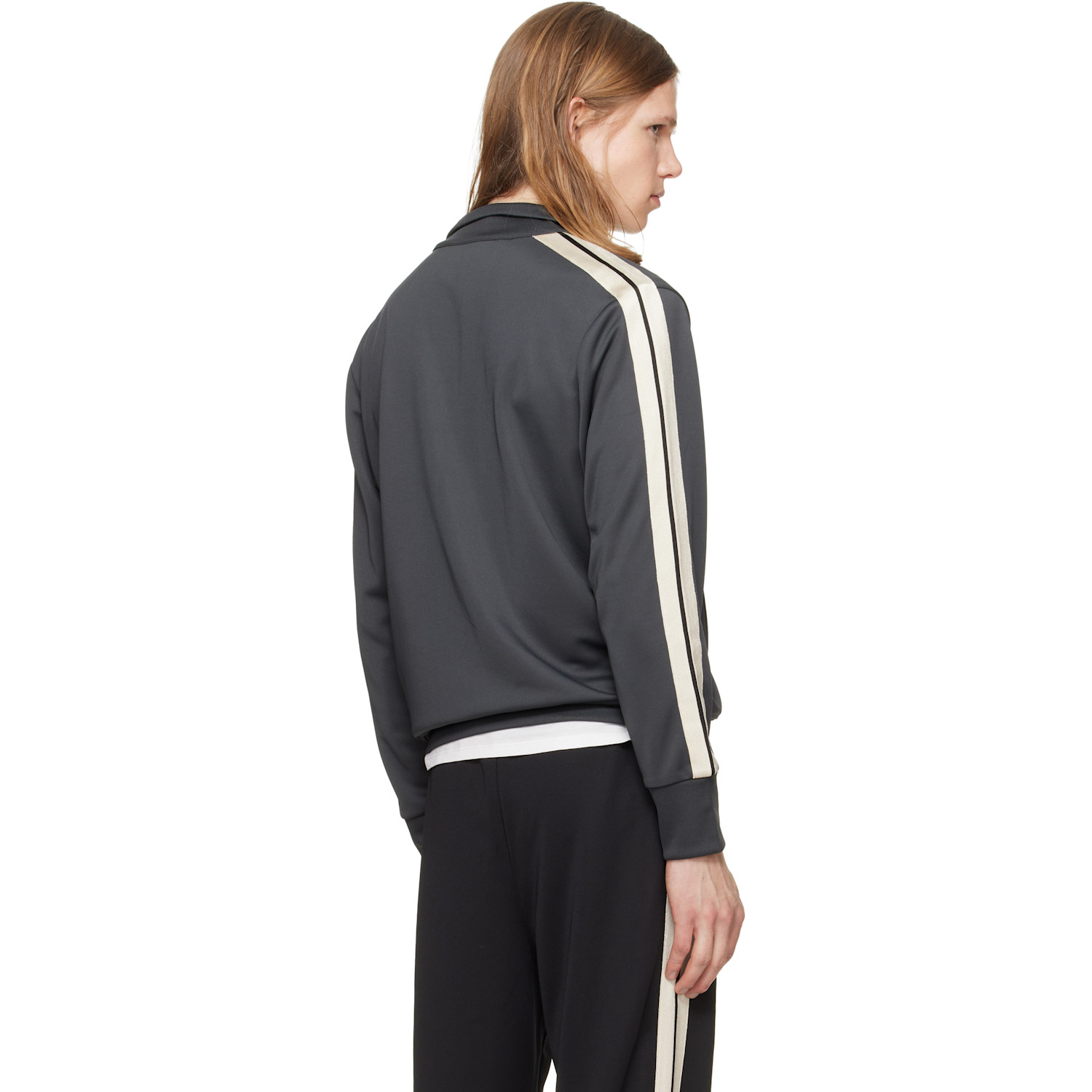  Palm Angels Gray Classic Logo Track Jacket 
