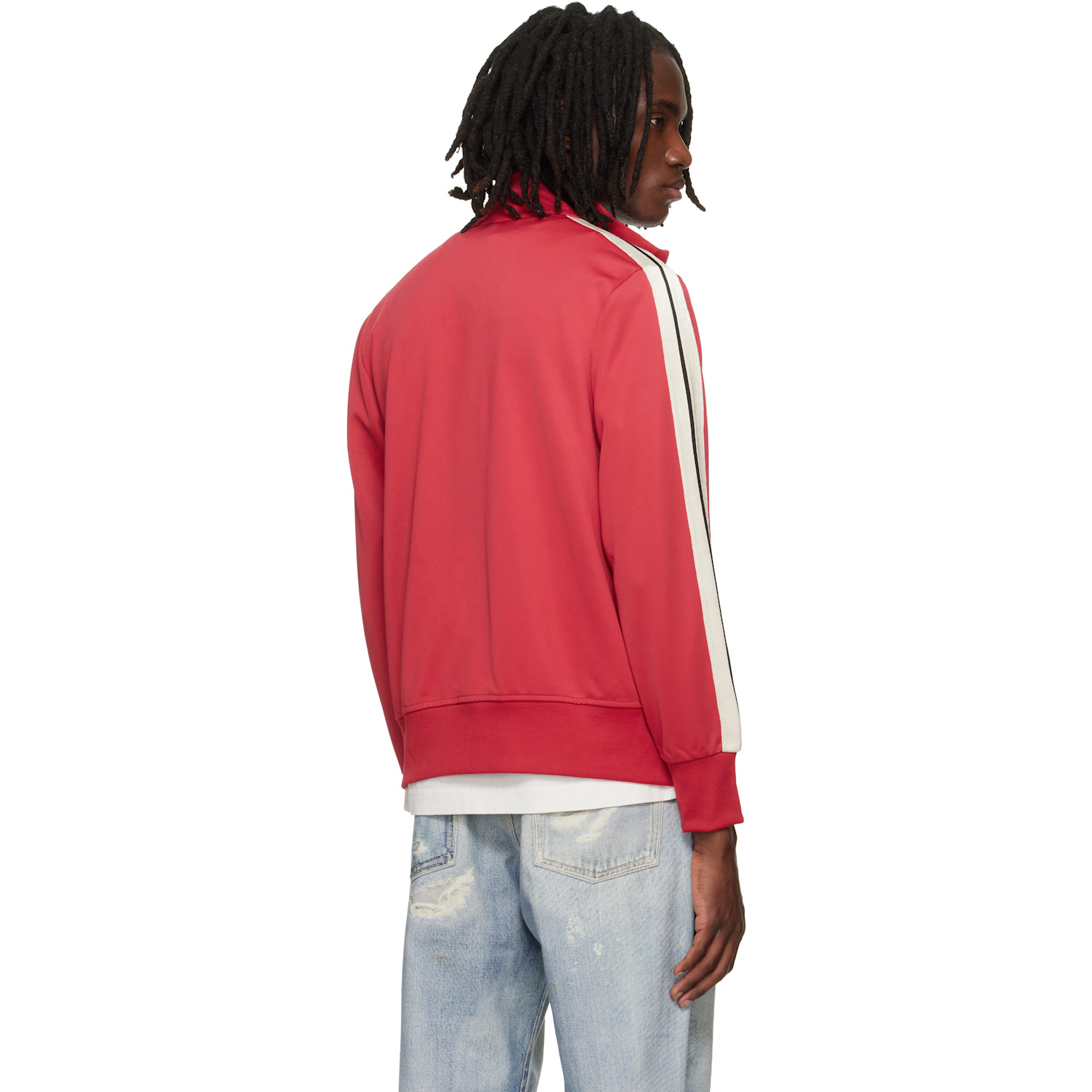  Palm Angels Red Classic Logo Track Jacket 