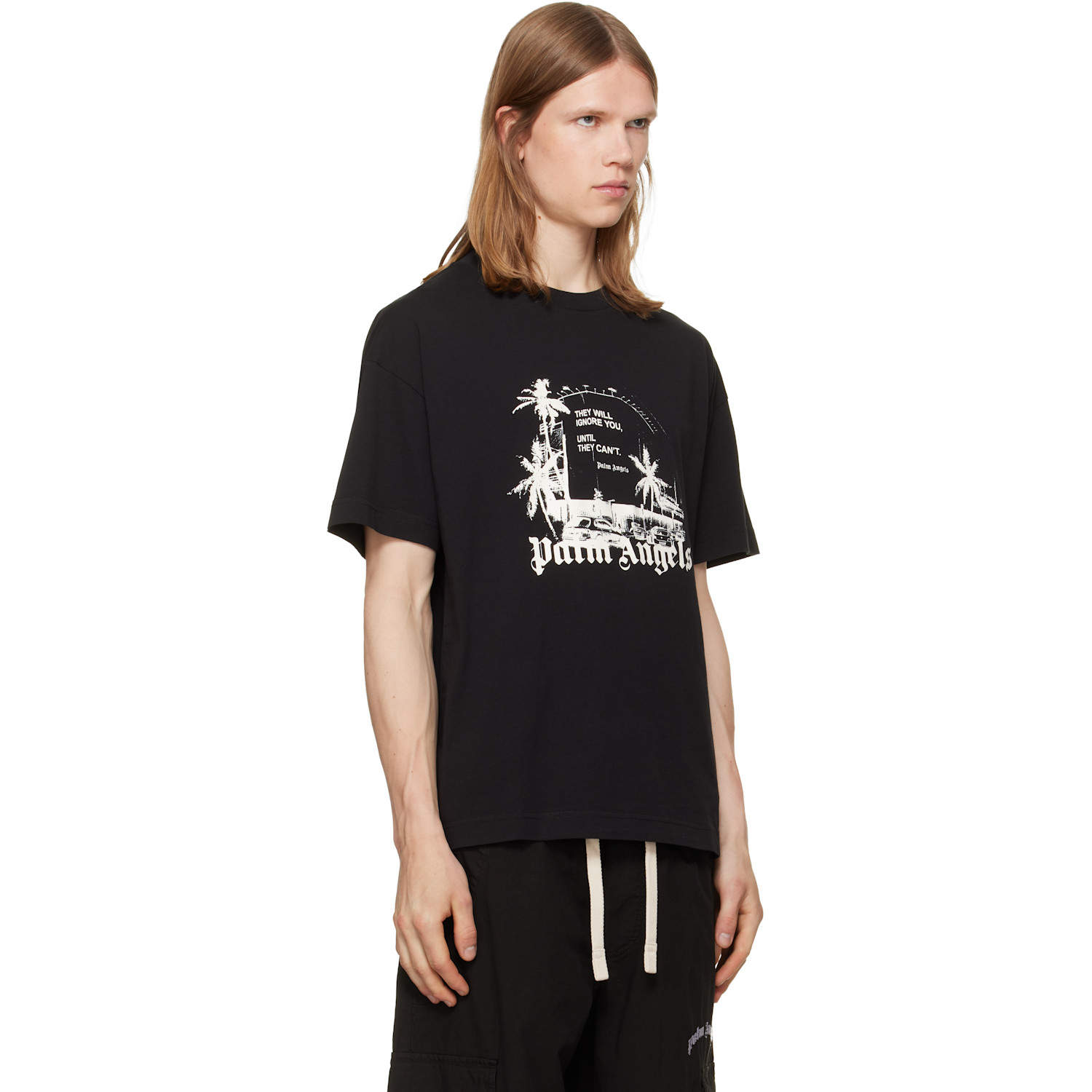  Palm Angels Black Palm Statement T-shirt 