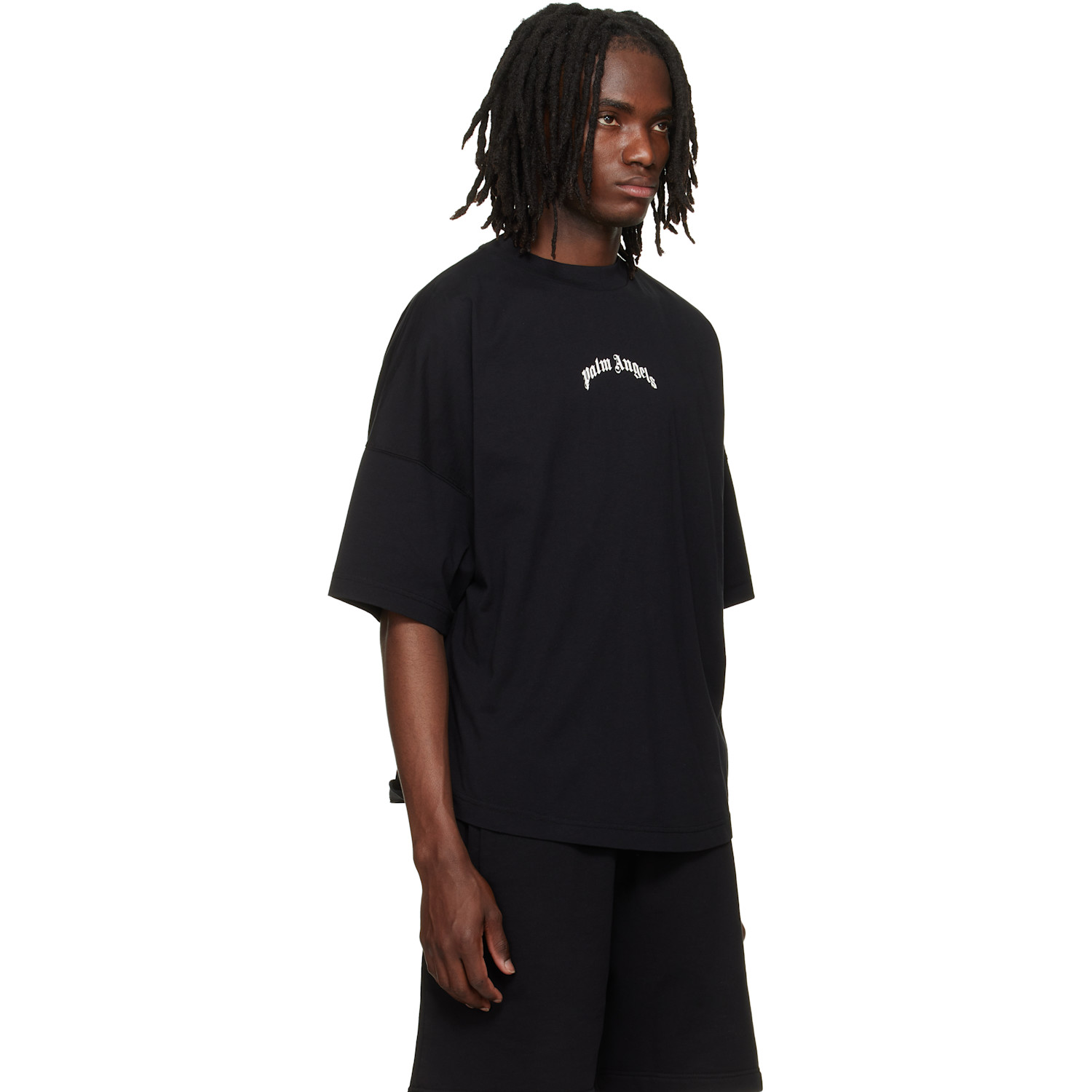  Palm Angels Black Classic Logo Over T-shirt 