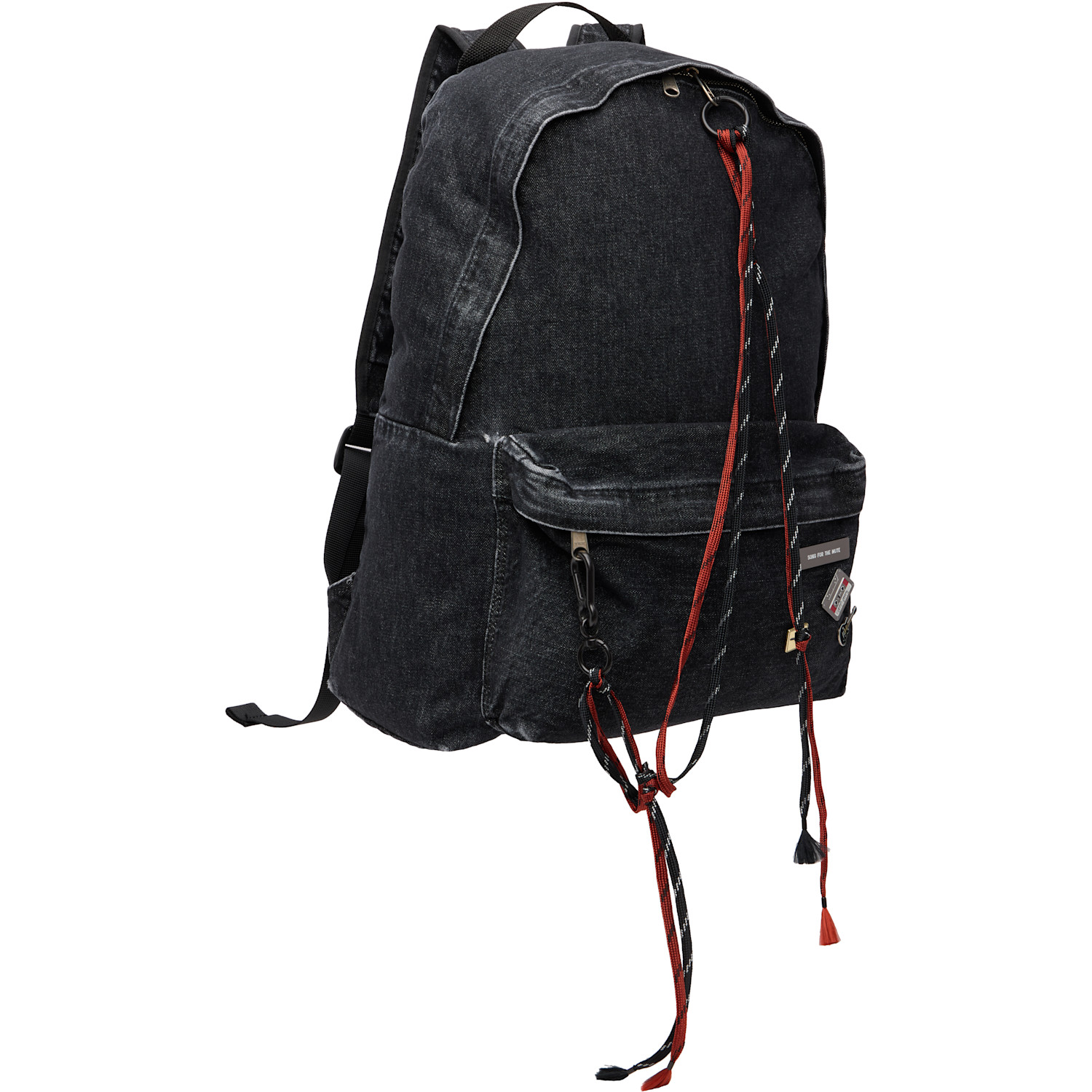  Song For The Mute Black Overdyed Denim Backpack 