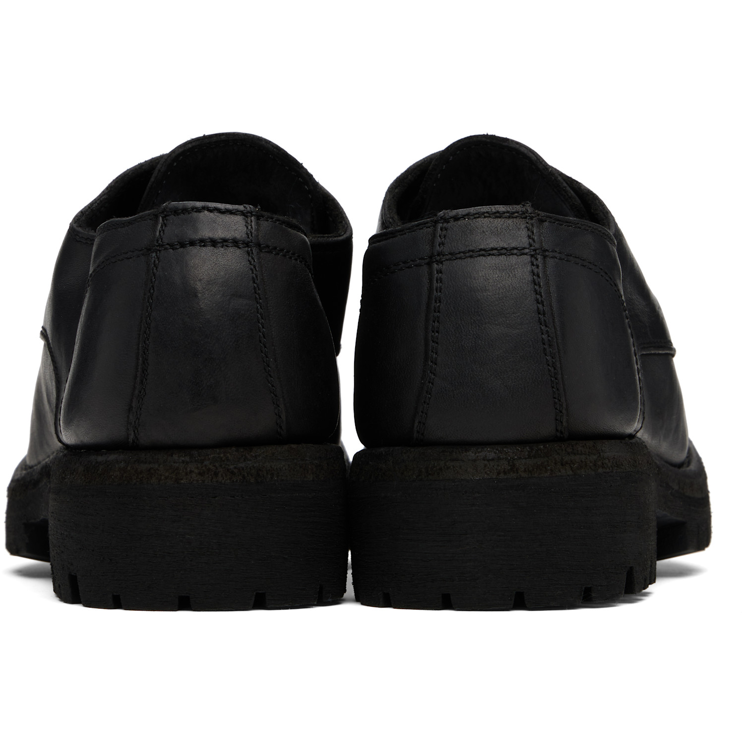  Guidi Black 792v Leather Derbys 