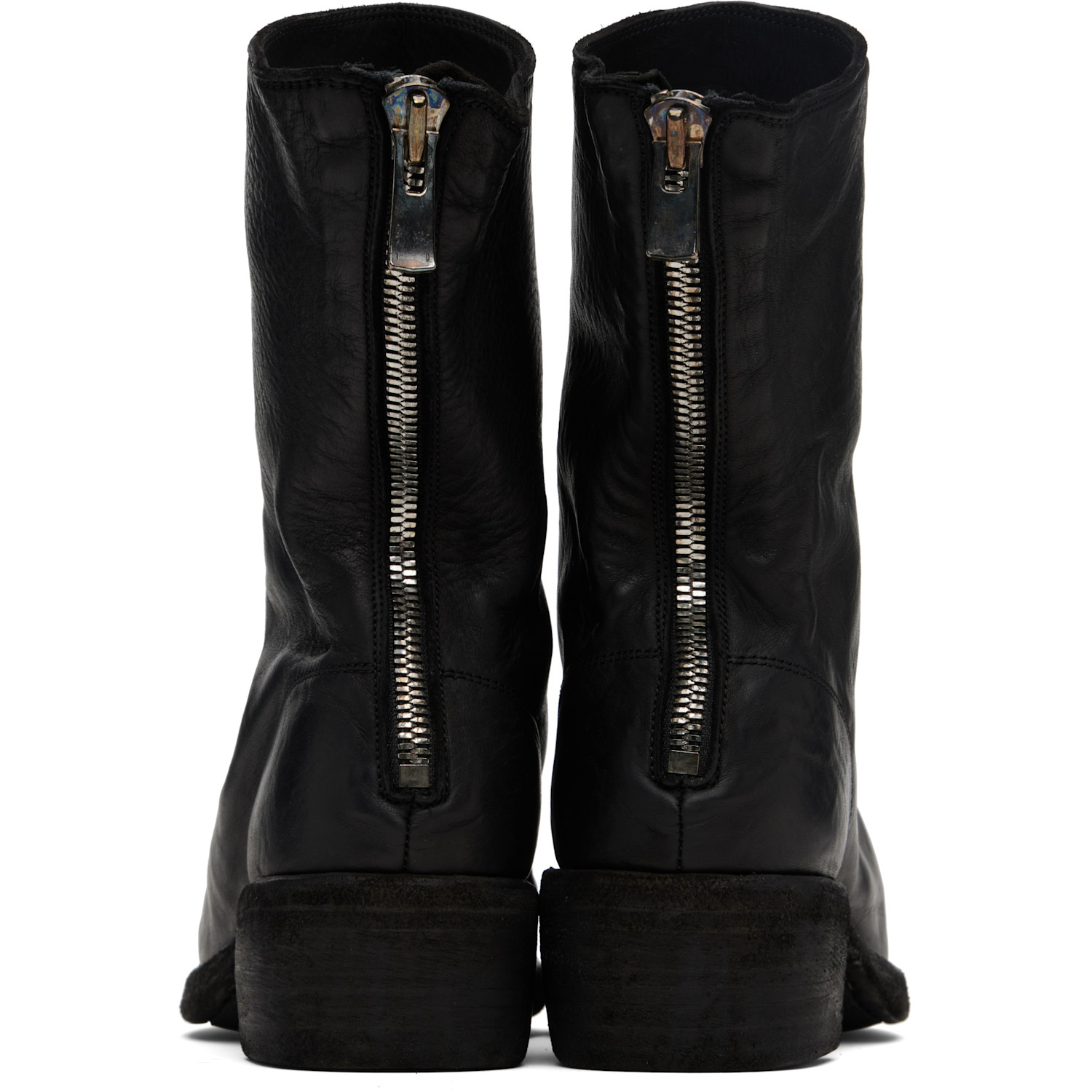  Guidi Black Back Zip Boots 