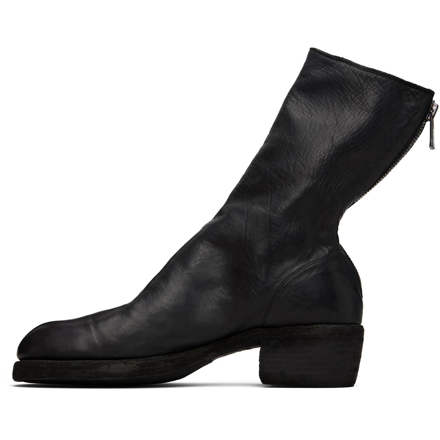  Guidi Black Back Zip Boots 