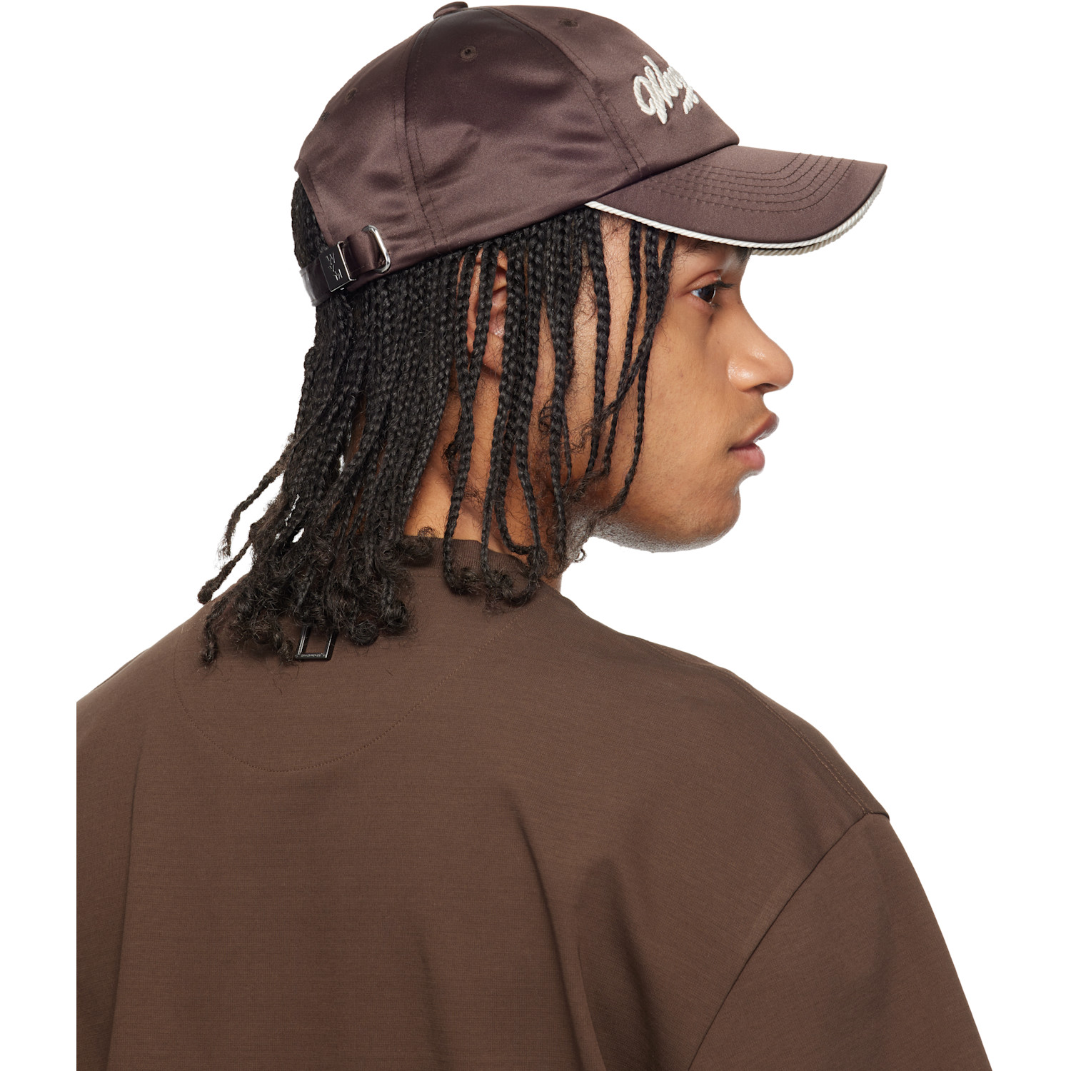  Wooyoungmi Brown Rope Embroidered Ball Cap 
