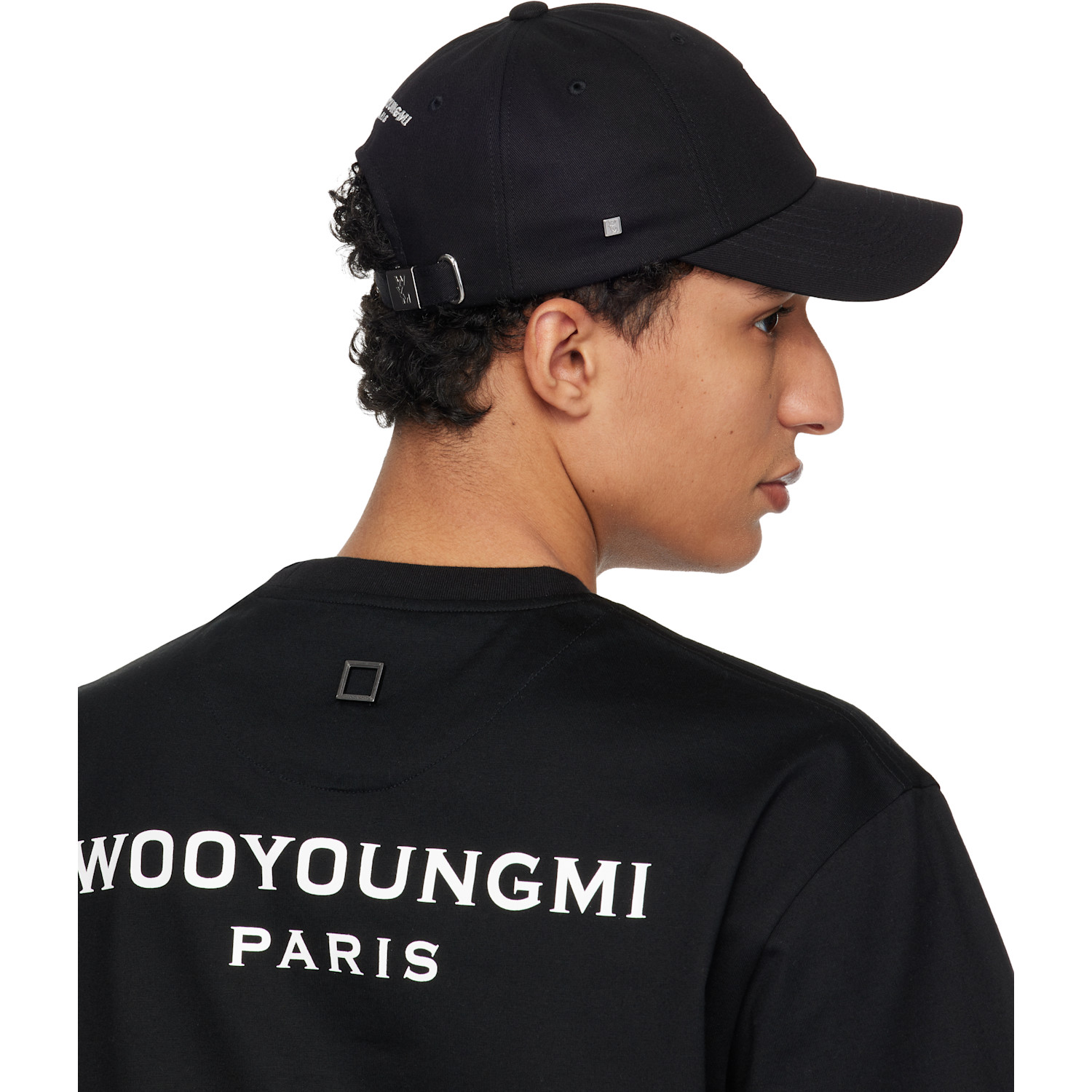 Wooyoungmi Black Logo Ball Cap 