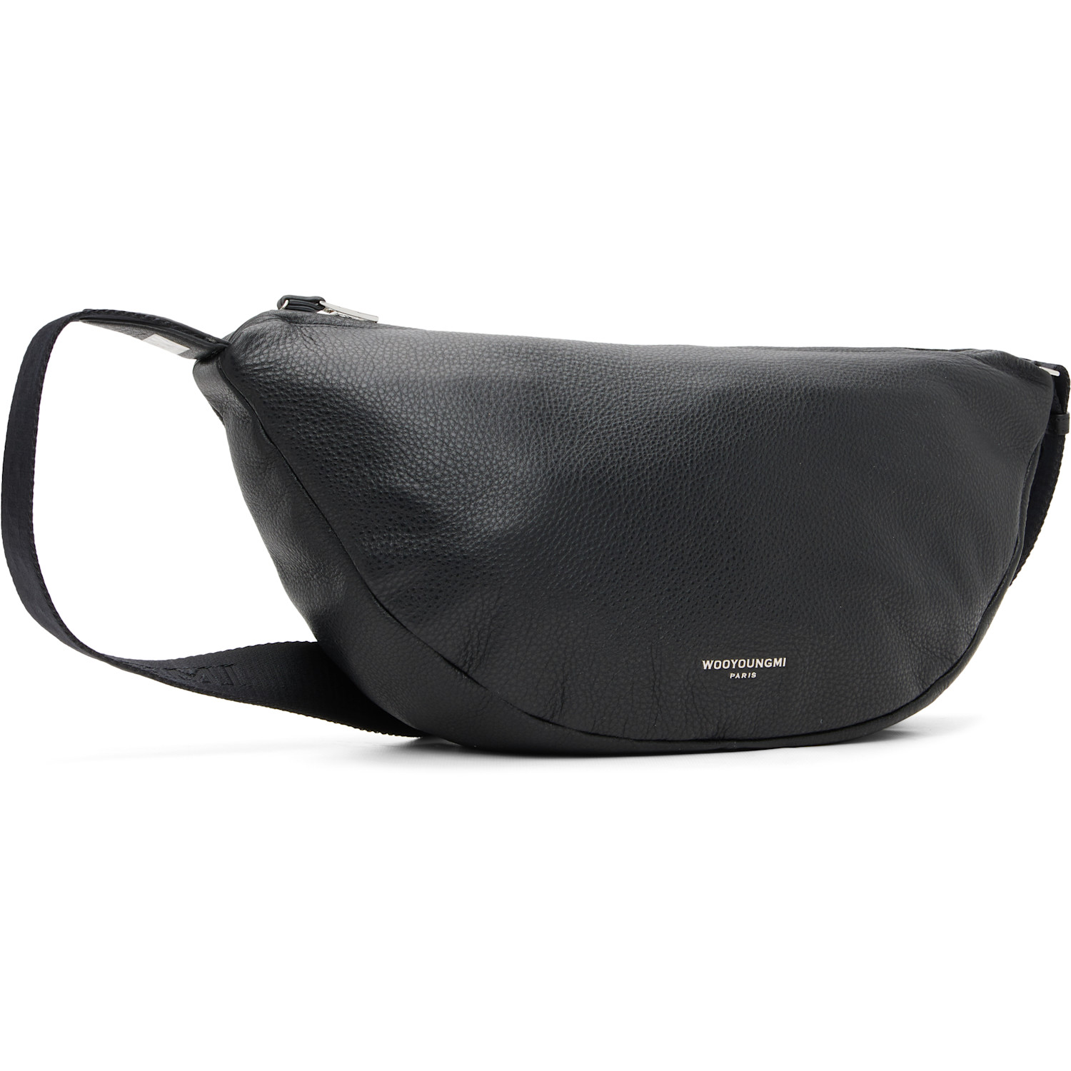 Wooyoungmi Black Leather Moon Bag 