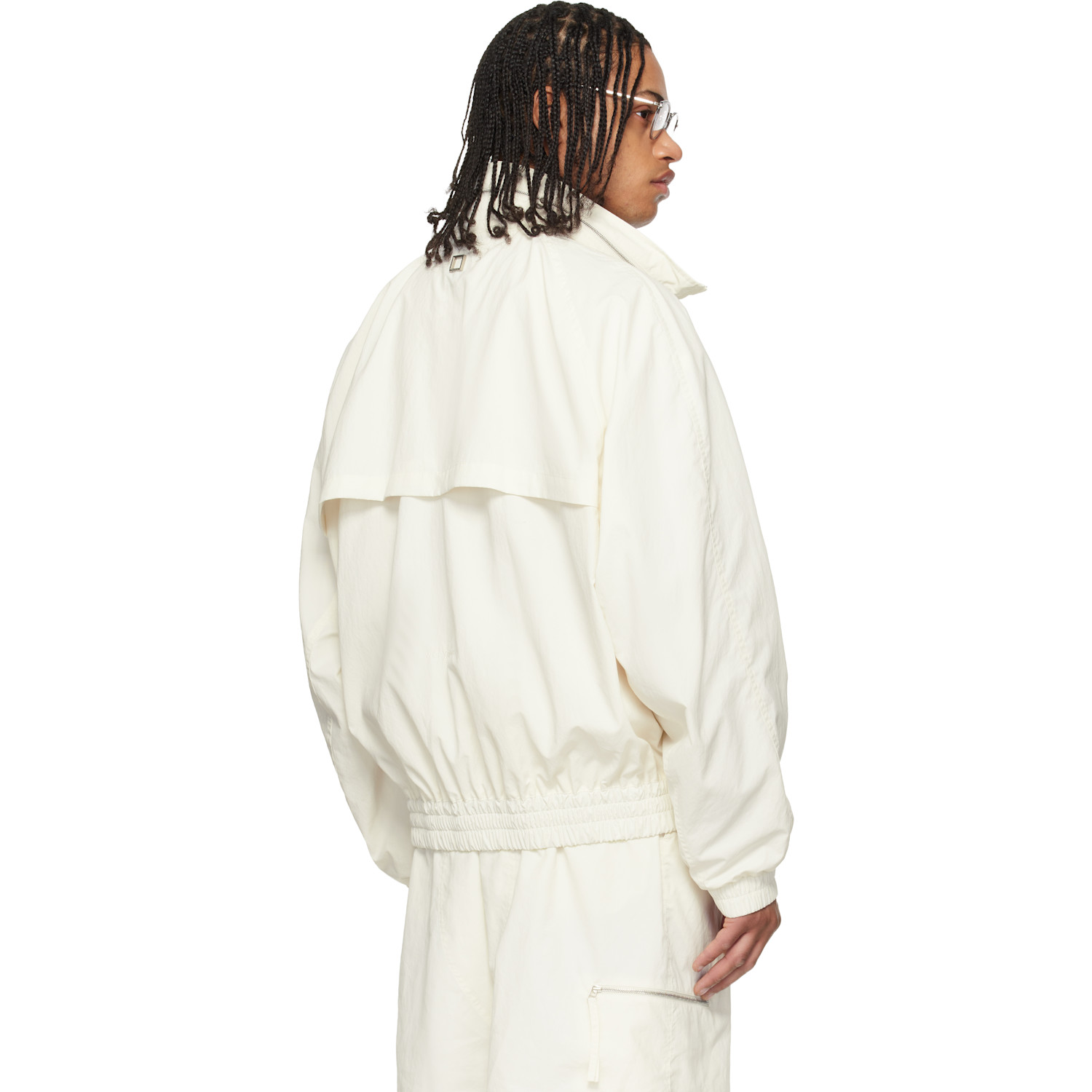  Wooyoungmi Off-white Zip Detail Windbreaker Jacket 