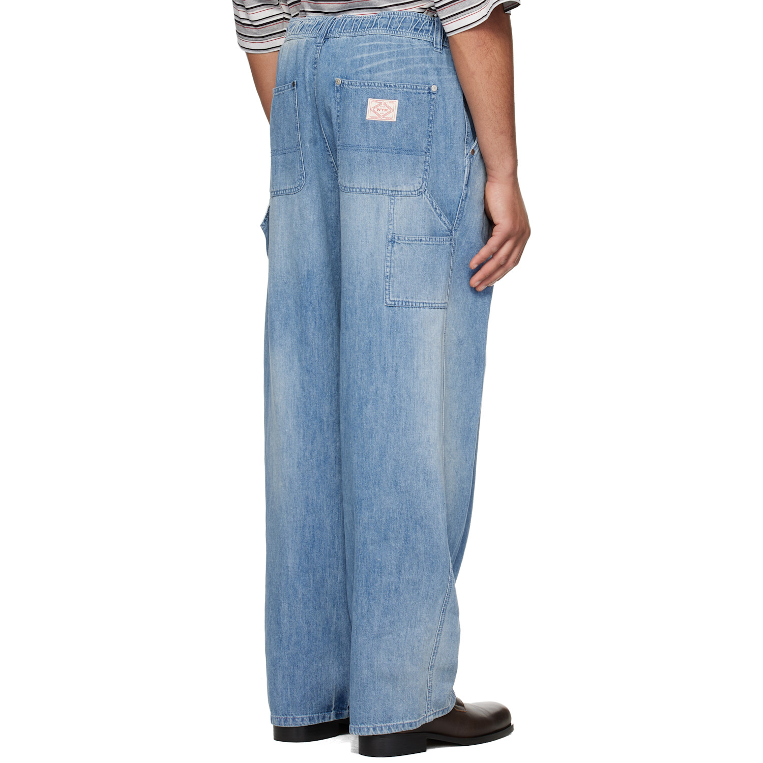  Wooyoungmi Blue Lightweight Banding Jeans 