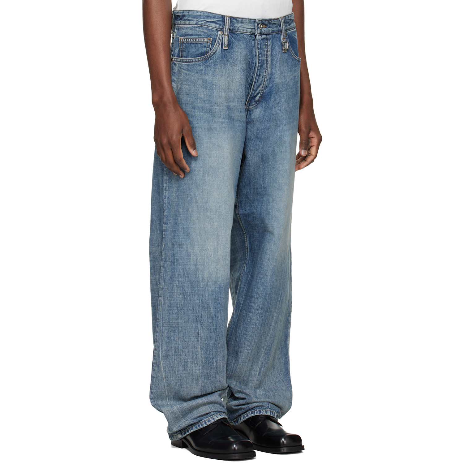  Wooyoungmi Blue Semi-wide Jeans 