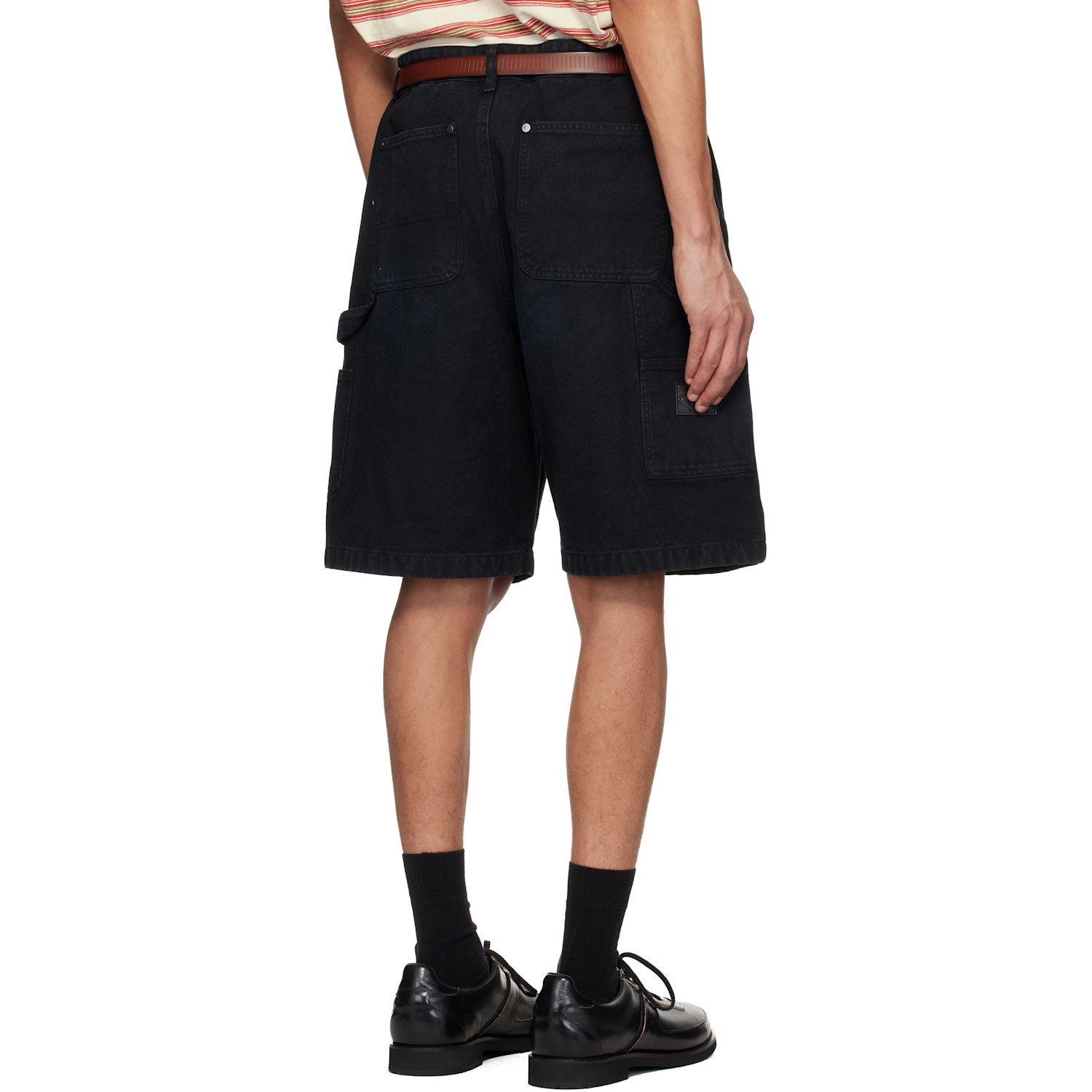  Wooyoungmi Navy Cotton Shorts 