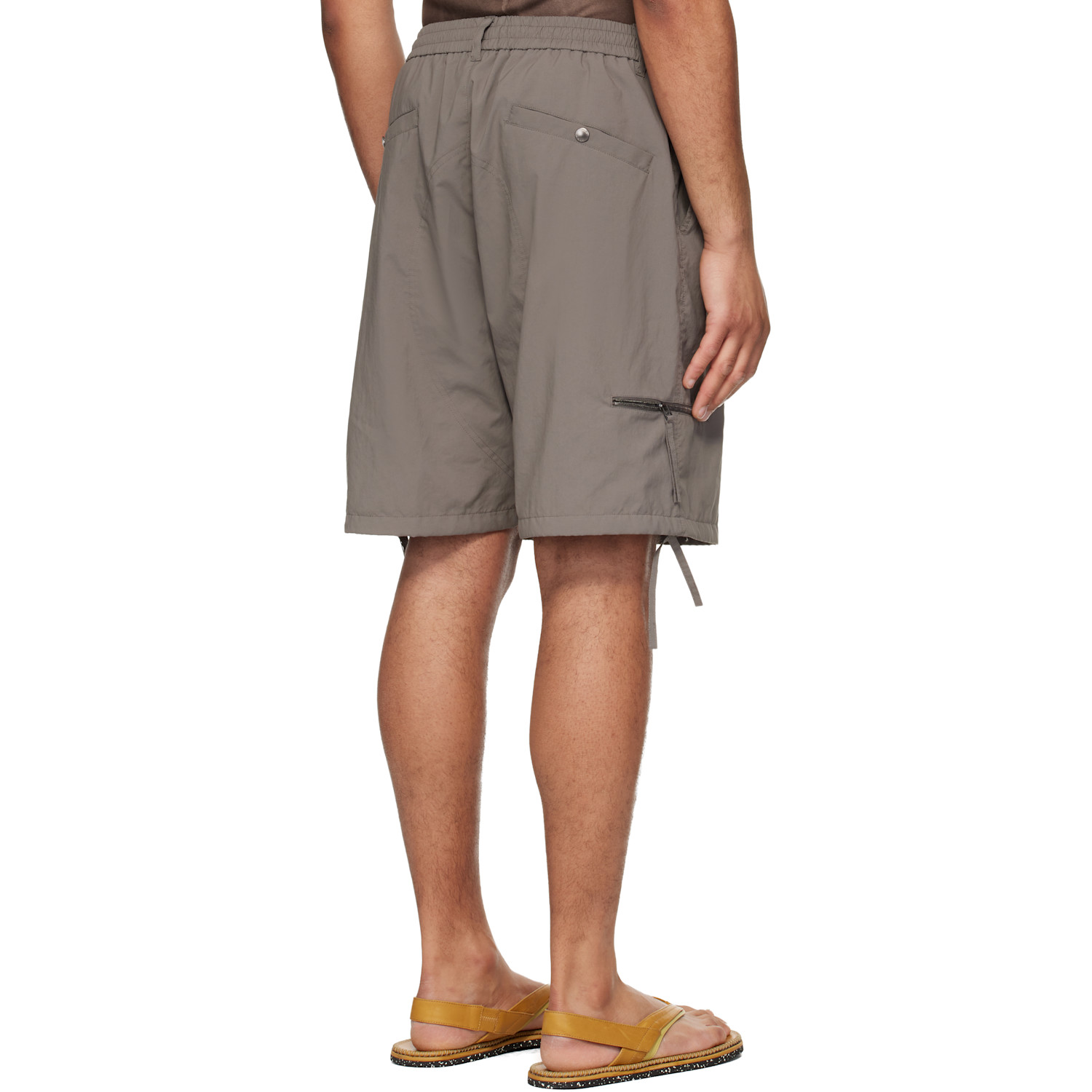  Wooyoungmi Gray Zip Detail Utility Shorts 